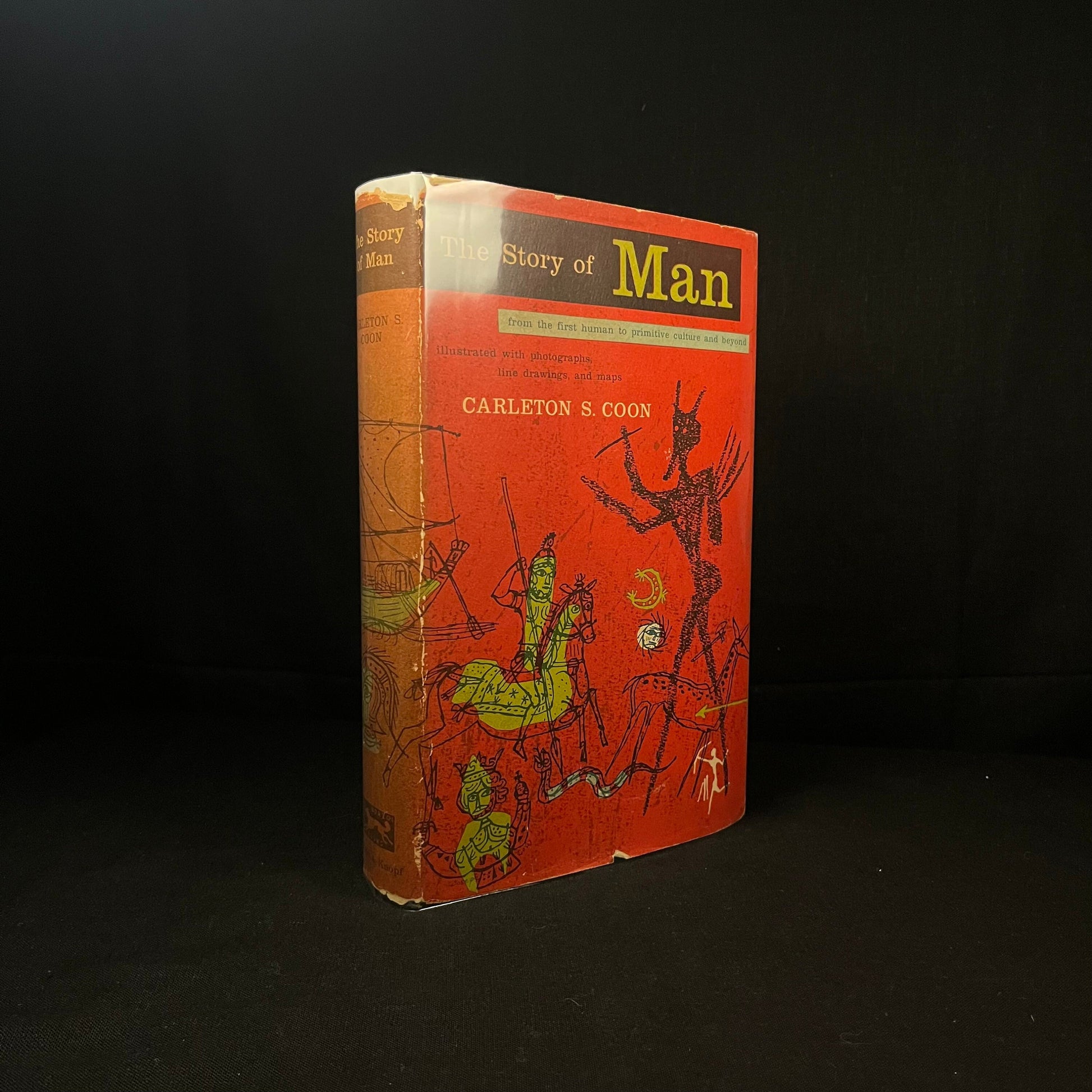 First Printing - The Story of Man: From the First Human to Primitive Culture and Beyond by Carleton S. Coon (1954) Vintage Hardcover Book