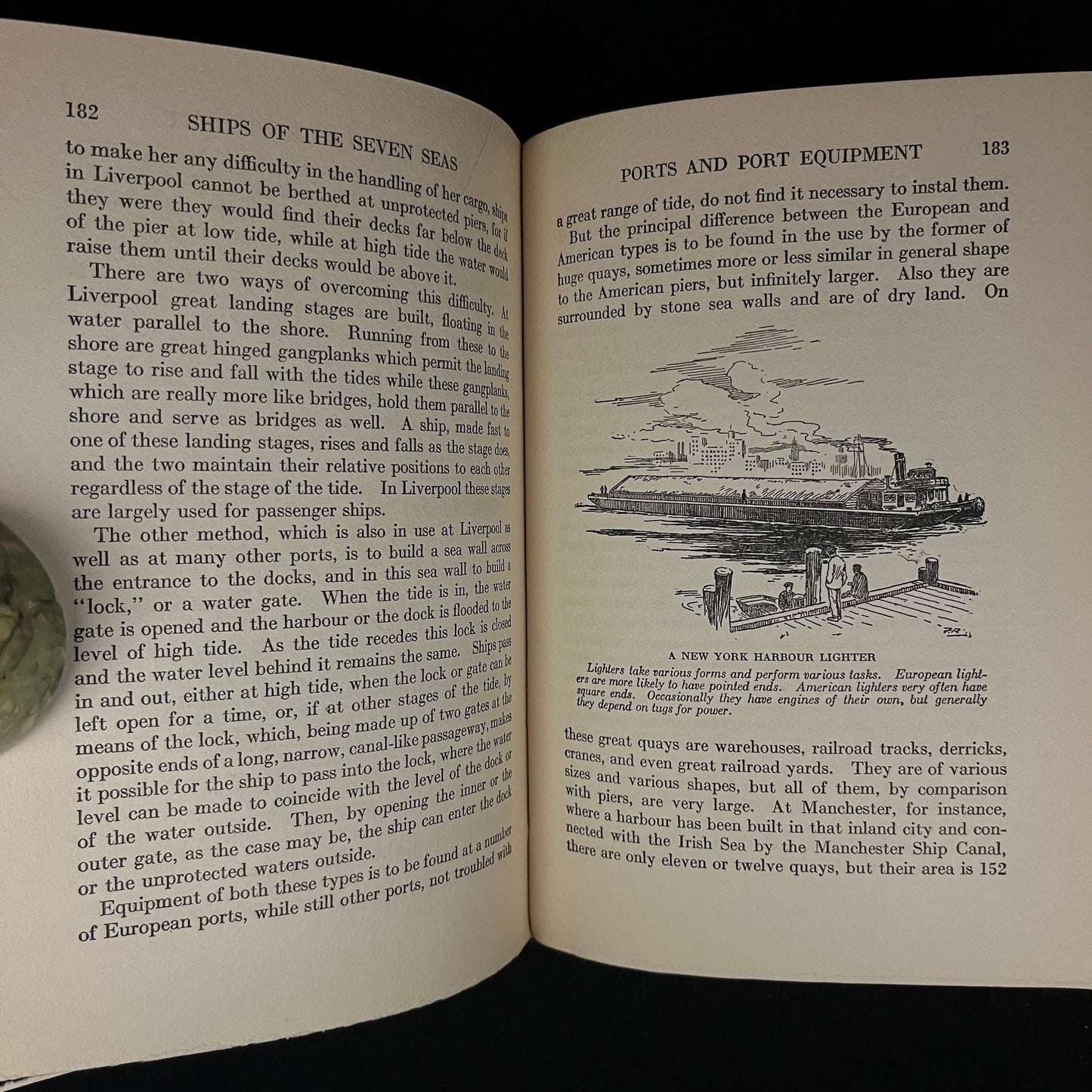 Ships of the Seven Seas by Hawthorne Daniel with an Introduction by Franklin D. Roosevelt (1930) Vintage Hardcover Book