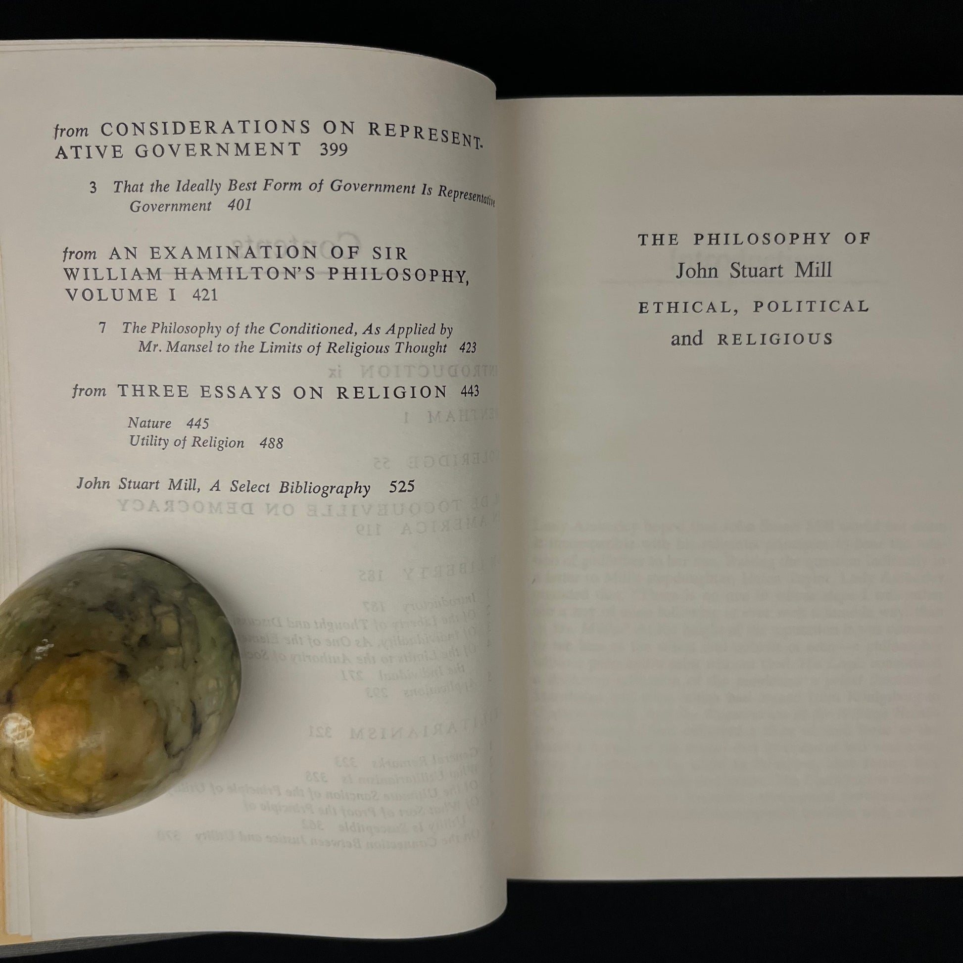 Modern Library - The Philosophy of John Stuart Mill (1961) Vintage Hardcover Book