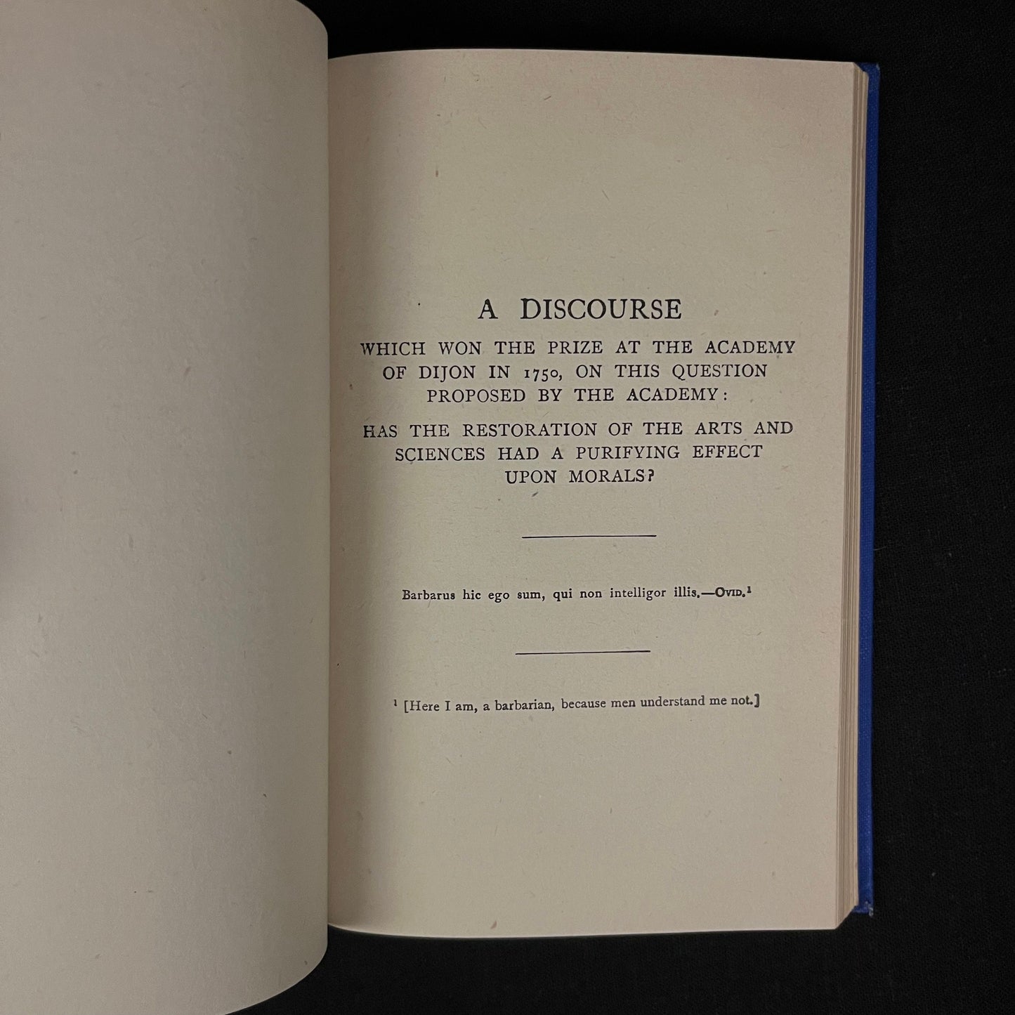 Everyman’s Library - The Social Contract and Discourses by Rousseau (1938) Vintage Hardcover Book