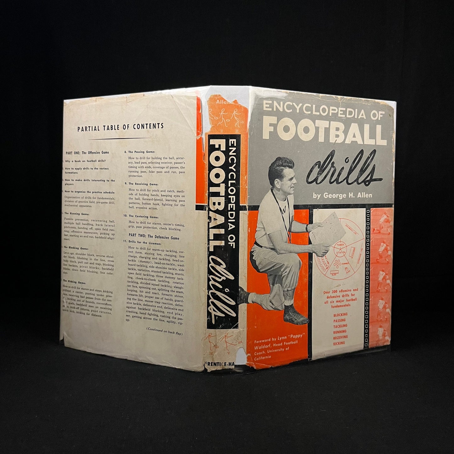 Encyclopedia of Football Drills by George H. Allen (1954) Vintage Hardcover Book