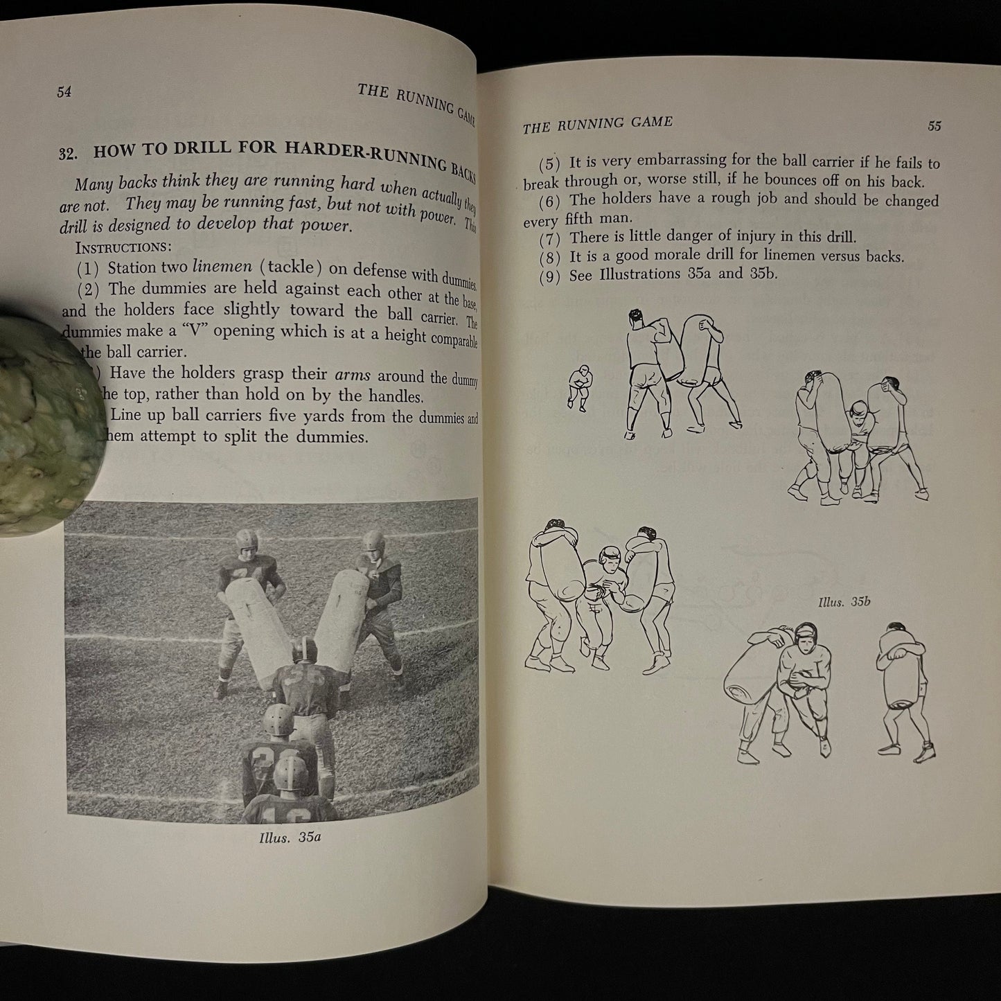 Encyclopedia of Football Drills by George H. Allen (1954) Vintage Hardcover Book