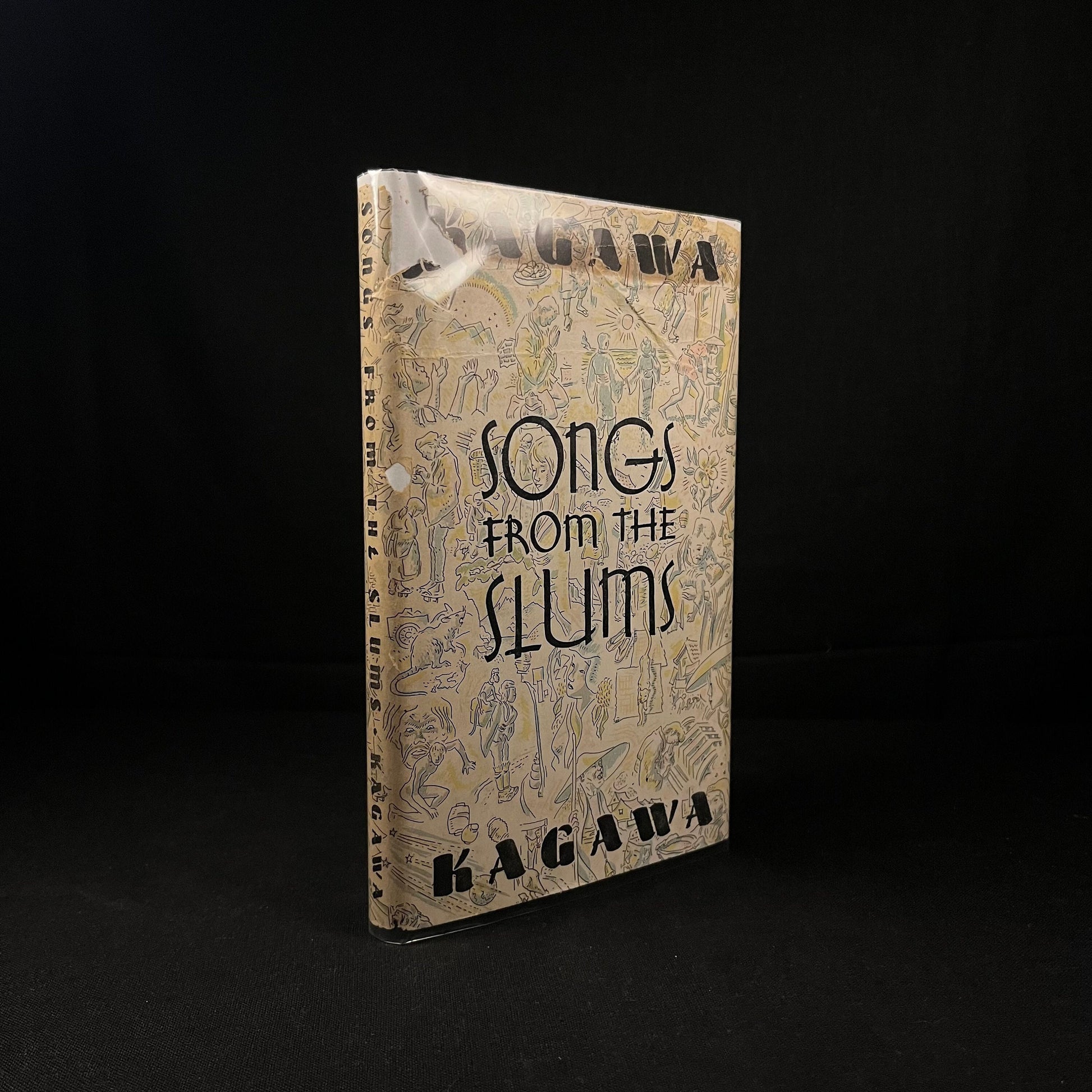 Author Signed - Songs from the Slums by Toyohiko Kagawa (1935) Vintage Hardcover Book