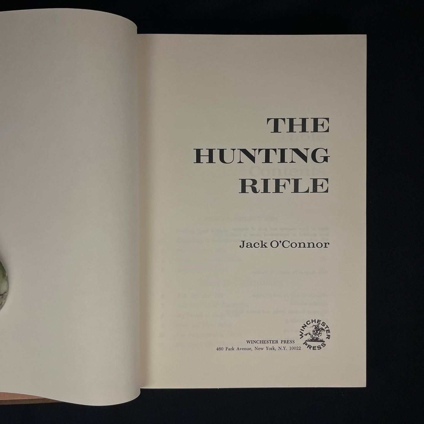 The Hunting Rifle by Jack O’Connor (1970) Vintage Hardcover Book