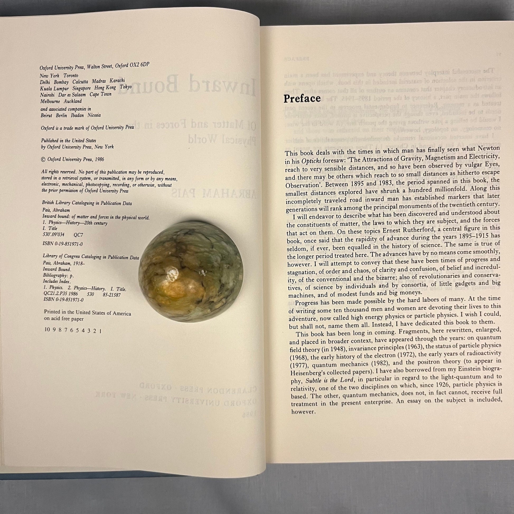 First Printing - Inward Bound: Of Matter and Forces in the Physical World by Abraham Pais (1986) Vintage Hardcover Book