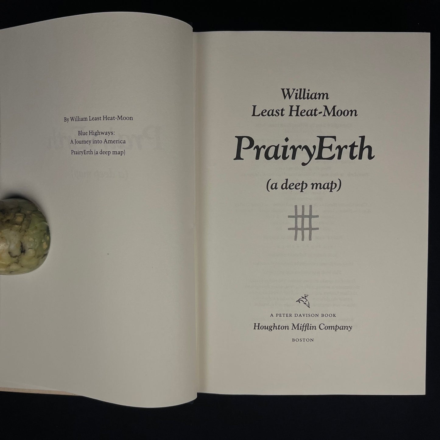 Second Printing - PrairyErth (A Deep Map) by William Least Half-Moon (1991) Vintage Hardcover Book