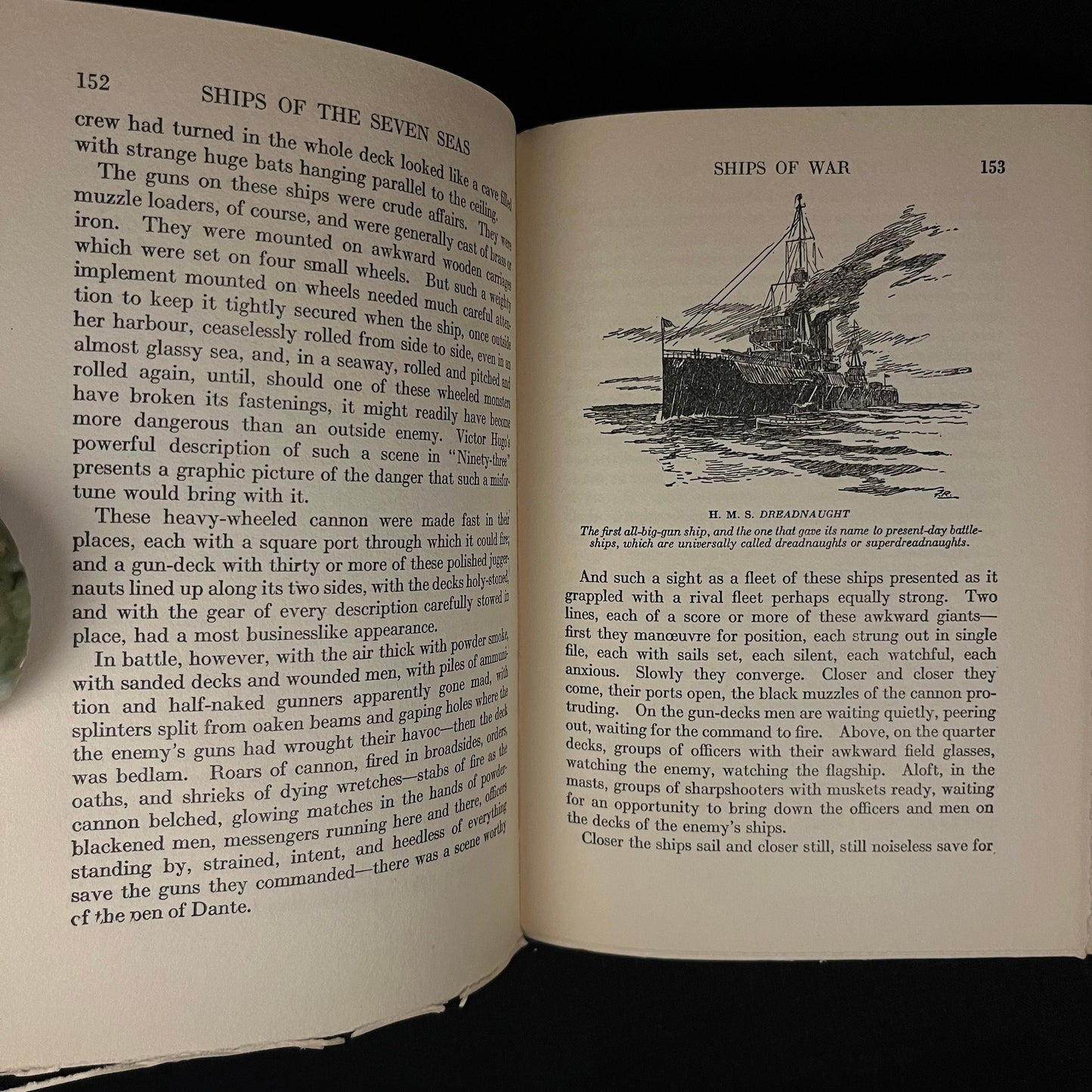 Ships of the Seven Seas by Hawthorne Daniel with an Introduction by Franklin D. Roosevelt (1930) Vintage Hardcover Book