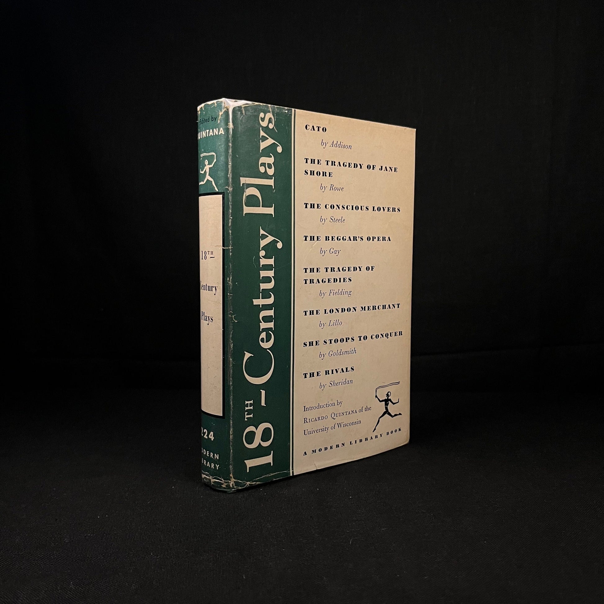 Modern Library - Eighteenth-Century Plays (1952) Vintage Hardcover Book