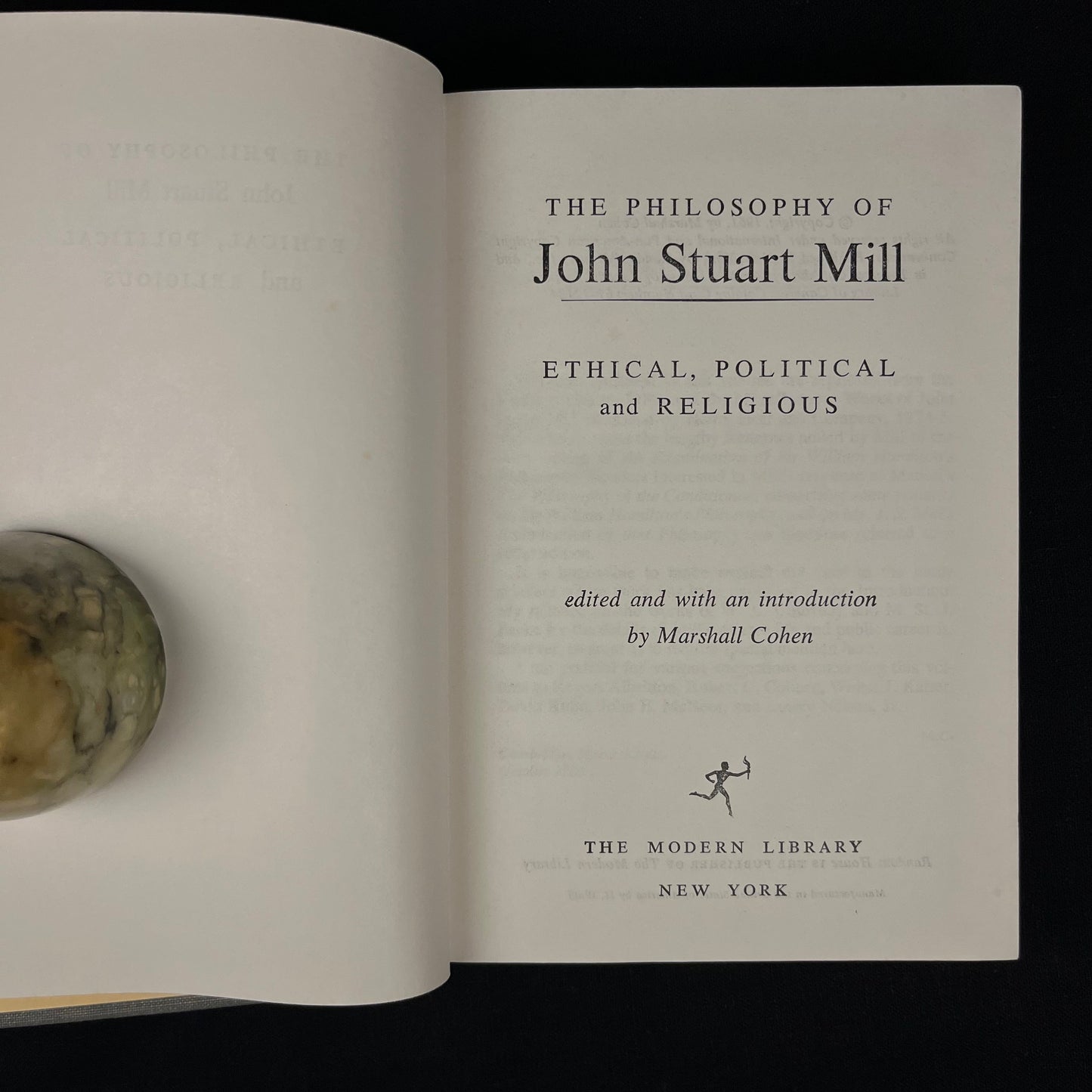 Modern Library - The Philosophy of John Stuart Mill (1961) Vintage Hardcover Book