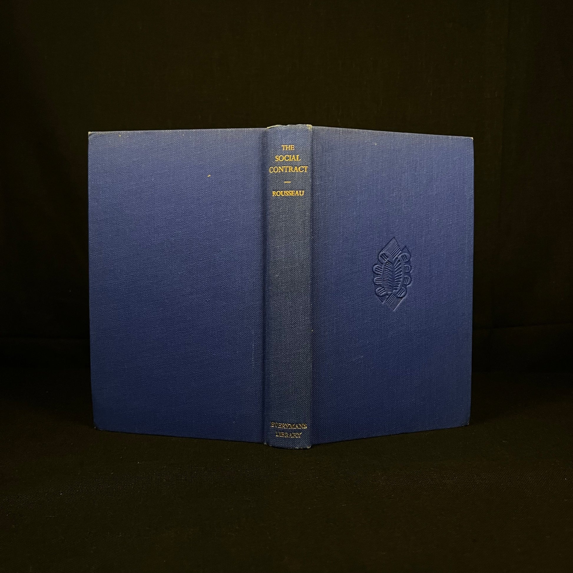 Everyman’s Library - The Social Contract and Discourses by Rousseau (1938) Vintage Hardcover Book