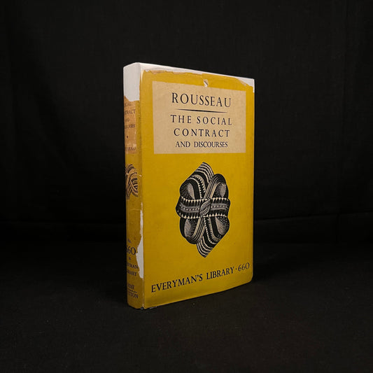 Everyman’s Library - The Social Contract and Discourses by Rousseau (1938) Vintage Hardcover Book