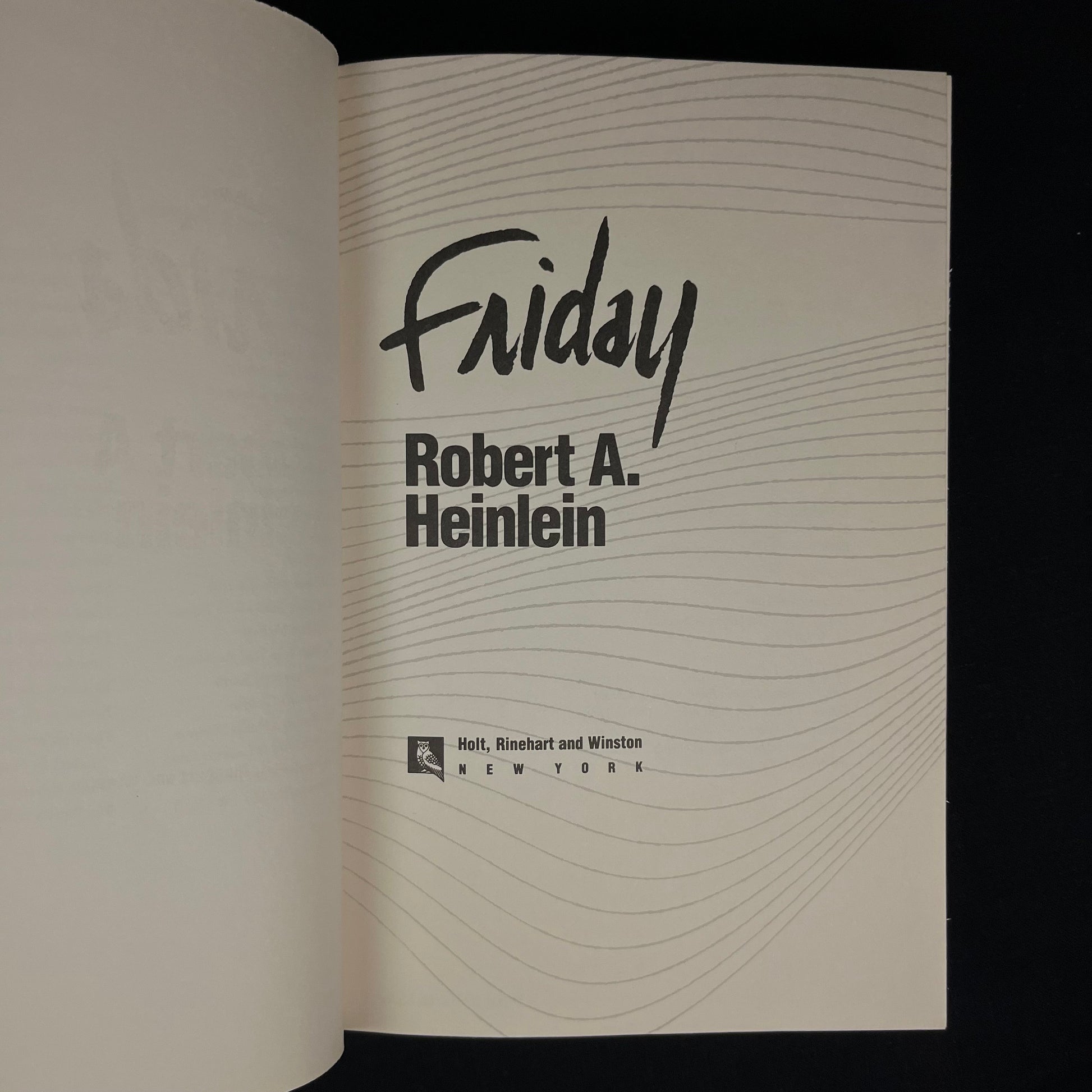 First Printing - Friday by Robert A. Heinlein (1982) Vintage Hardcover Book