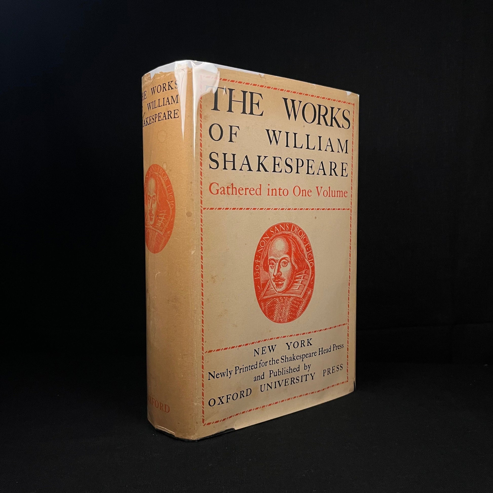 The Works of William Shakespeare Gathered into One Volume (1938) Vintage Hardcover Book