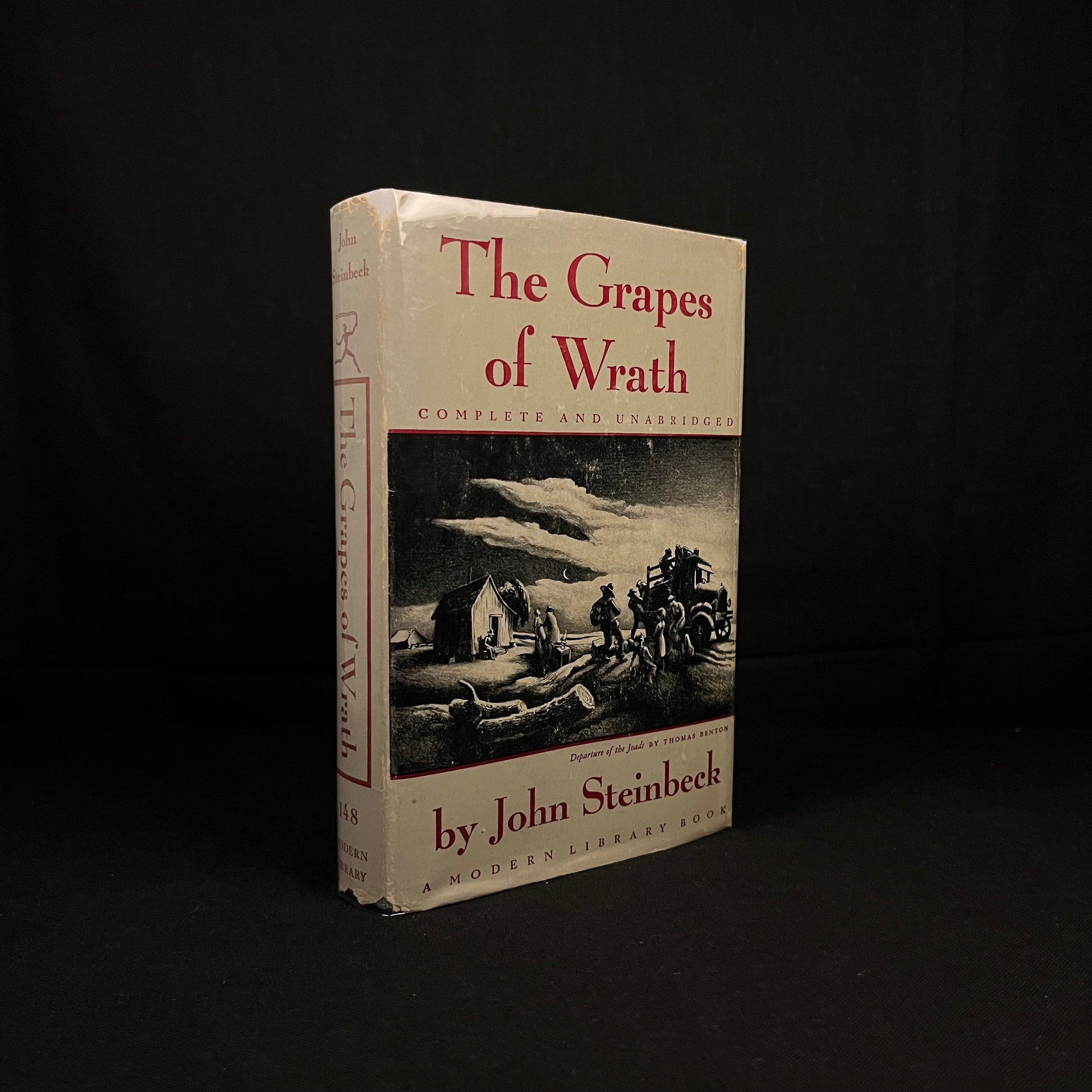 Modern Library - The Grapes of Wrath by John Steinbeck (1941) Vintage Hardcover Book