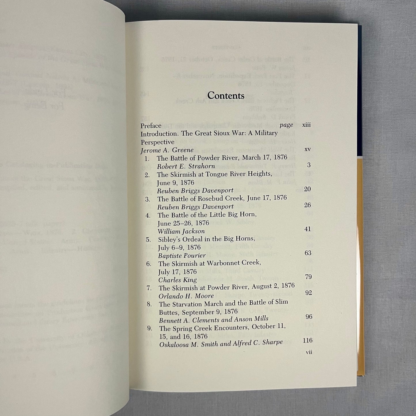 First Printing - Battles and Skirmishes of the Great Sioux War, 1876-1877: The Military View by Jerome Greene (1993) Vintage Hardcover Book