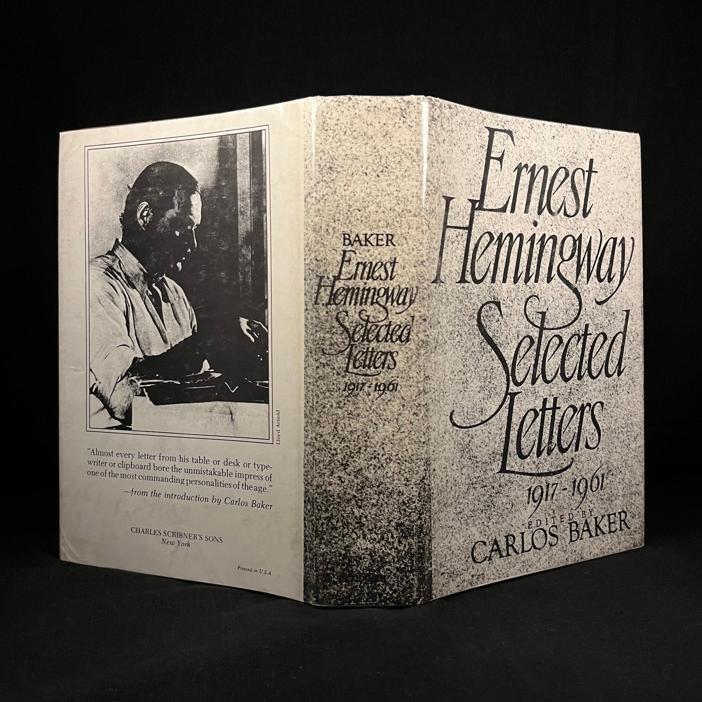 Signed by Editor - Ernest Hemingway: Selected Letters, 1917-1961 Edited by Carlos Baker (1981) Vintage Hardcover Book