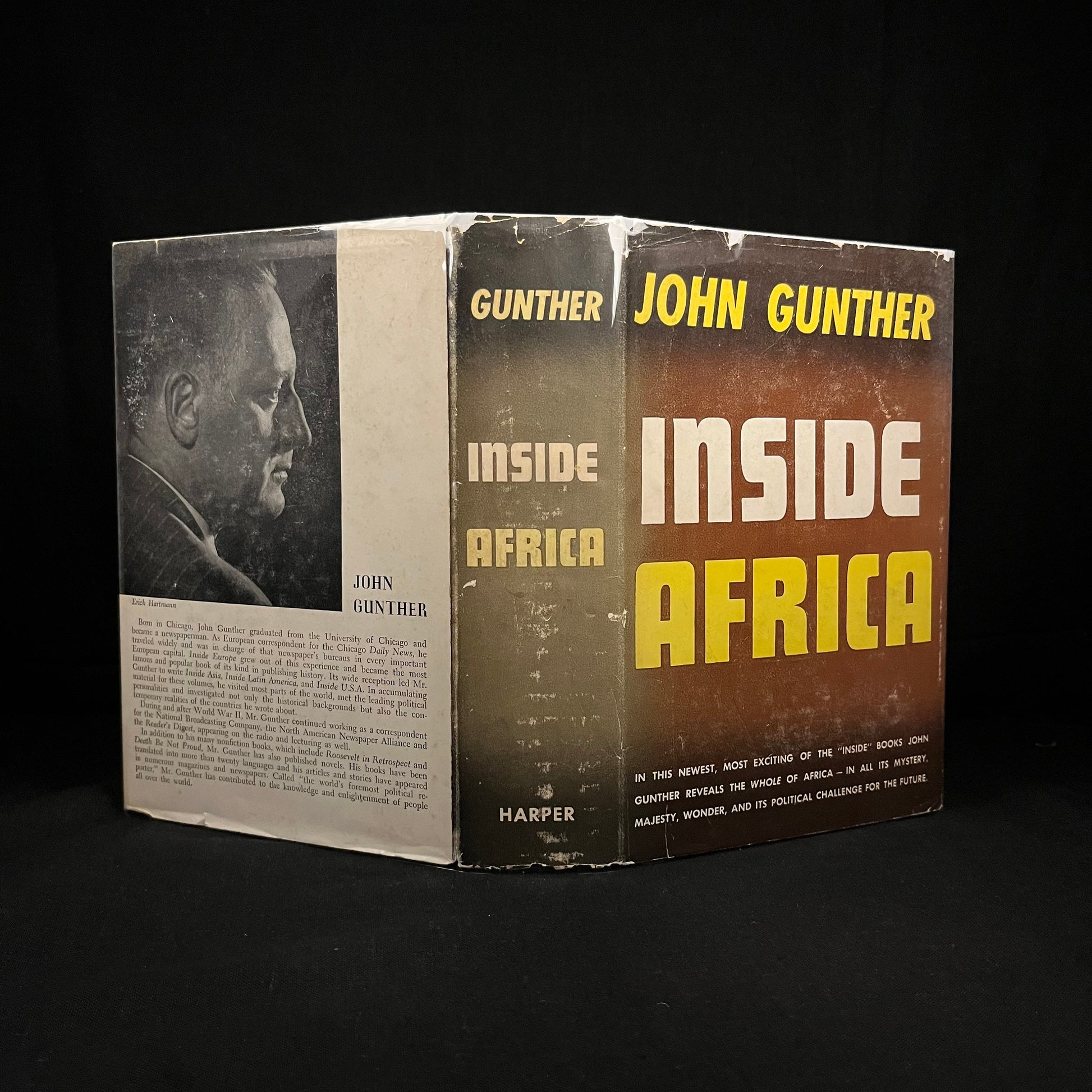 Inside Africa by John Gunther (1955) Vintage Hardcover Book