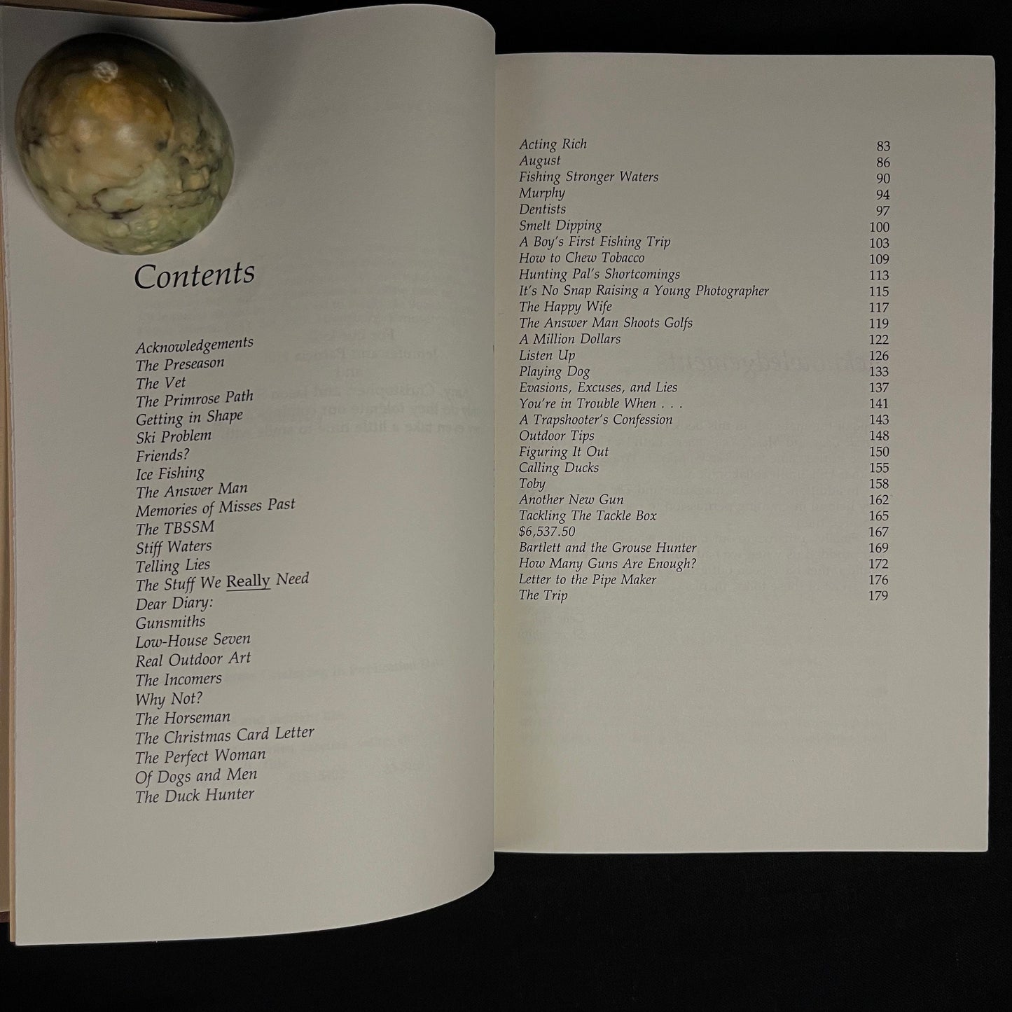 Outdoor Yarns and Outright Lies: 50 or so stories by two good sports by Gene Hill and Steve Smith (1983) Vintage Hardcover Book