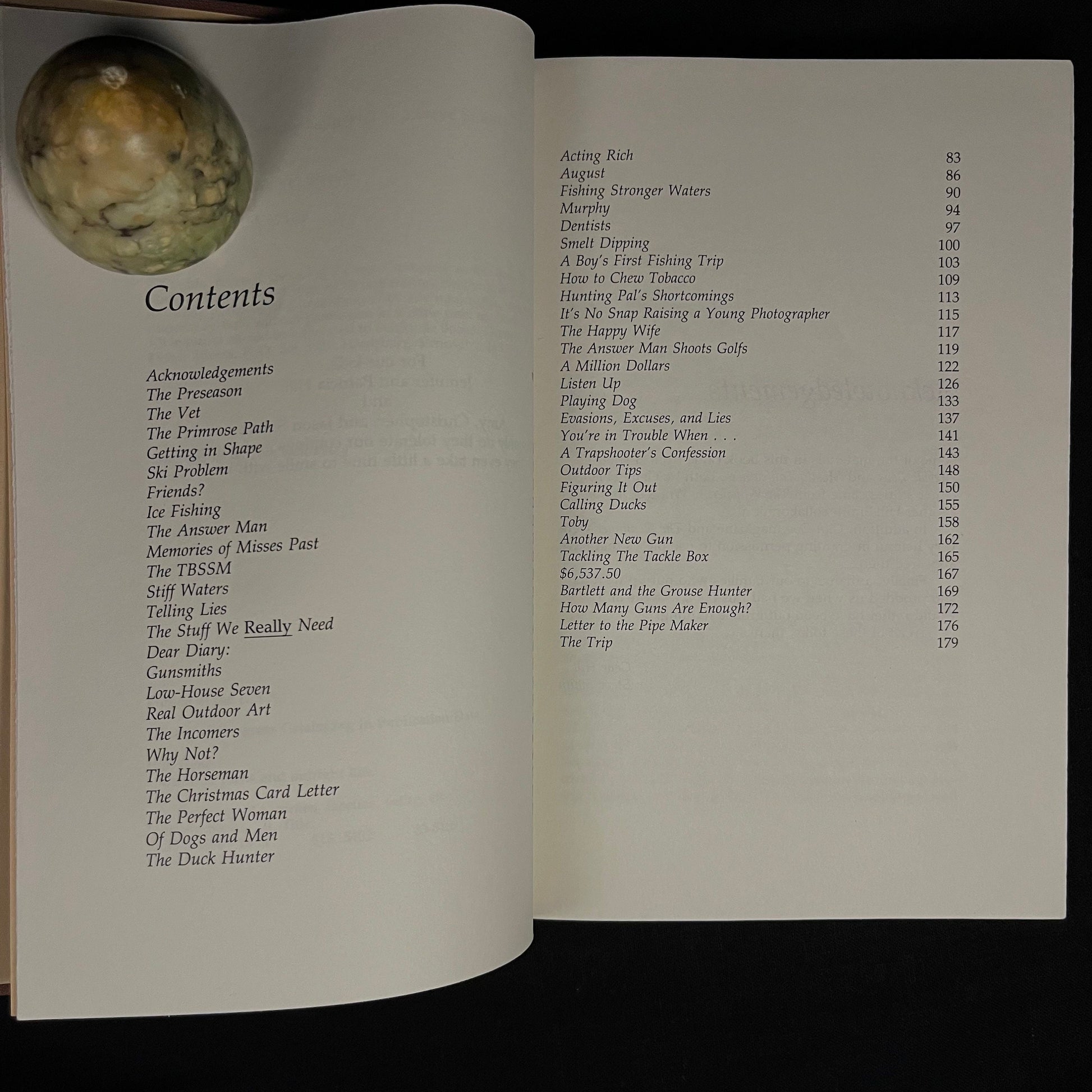 Outdoor Yarns and Outright Lies: 50 or so stories by two good sports by Gene Hill and Steve Smith (1983) Vintage Hardcover Book