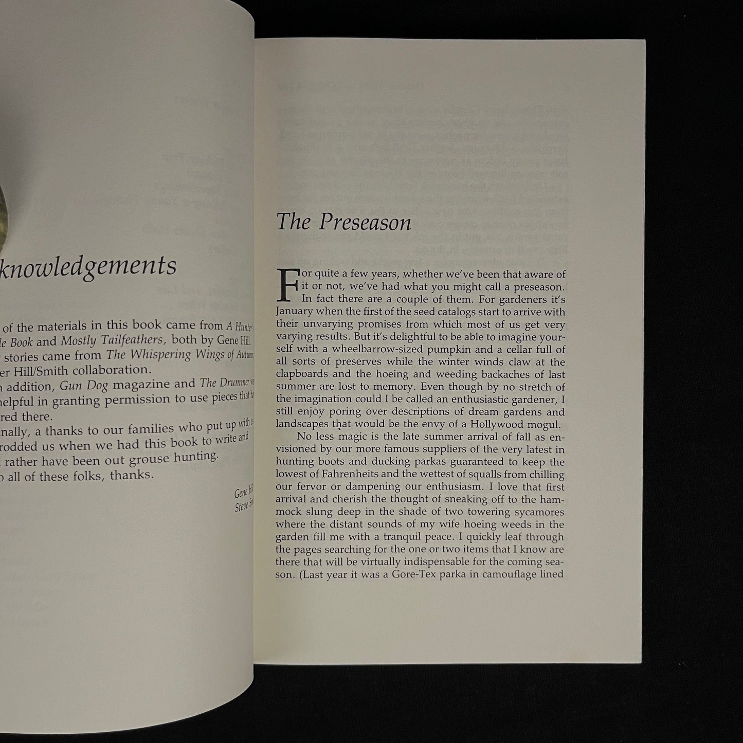 Outdoor Yarns and Outright Lies: 50 or so stories by two good sports by Gene Hill and Steve Smith (1983) Vintage Hardcover Book