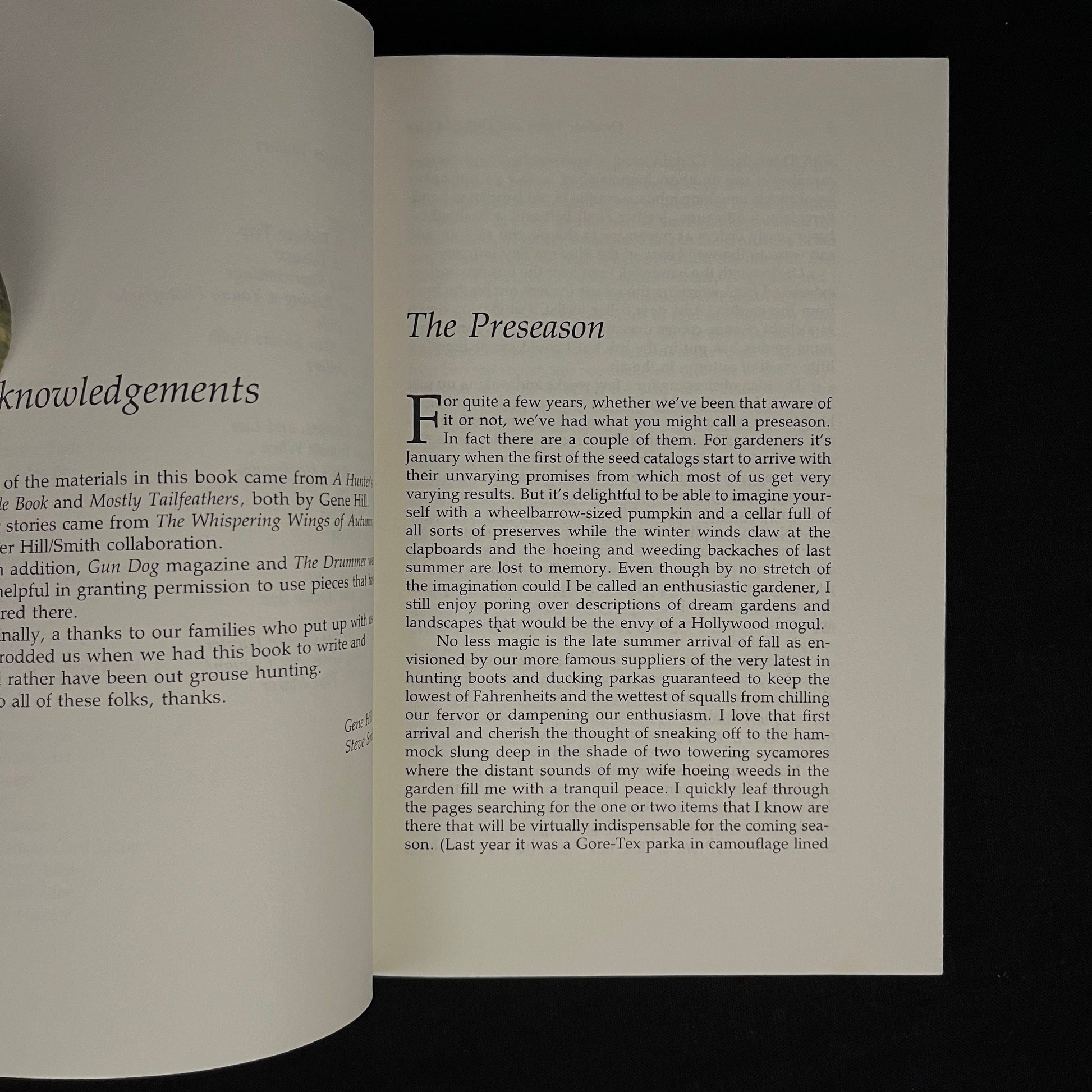 Outdoor Yarns and Outright Lies: 50 or so stories by two good sports by Gene Hill and Steve Smith (1983) Vintage Hardcover Book