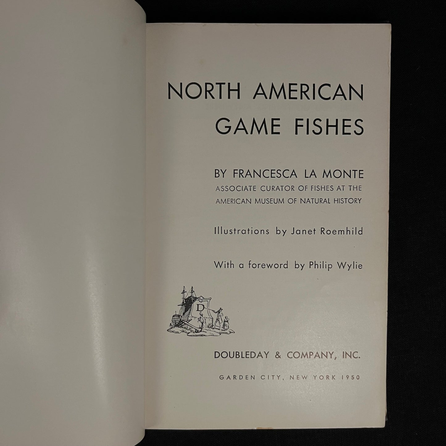 North American Game Fishes by Francesca LaMonte (1950) Vintage Hardcover Book