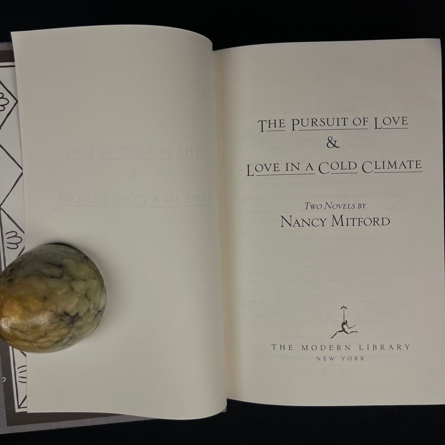 Modern Library - The Pursuit of Love & Love in a Cold Climate by Nancy Mitford (1994) Vintage Hardcover Book