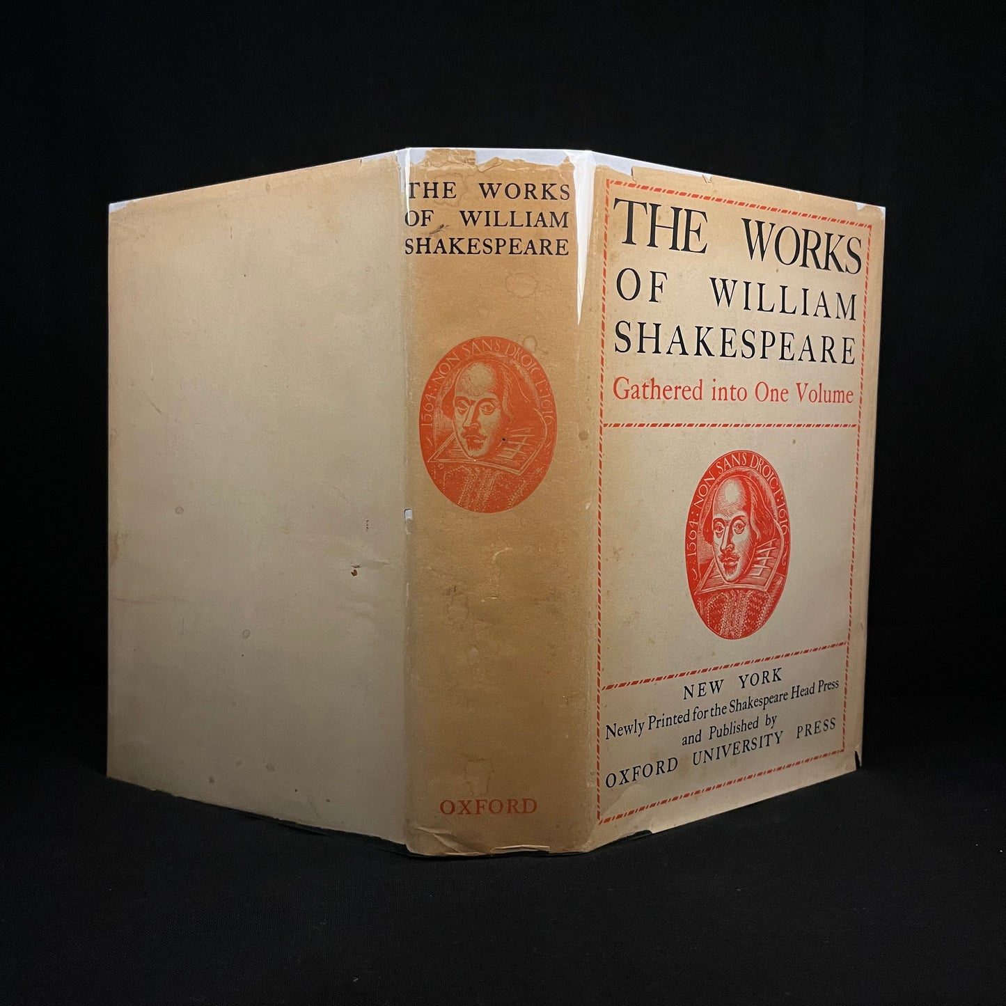 The Works of William Shakespeare Gathered into One Volume (1938) Vintage Hardcover Book