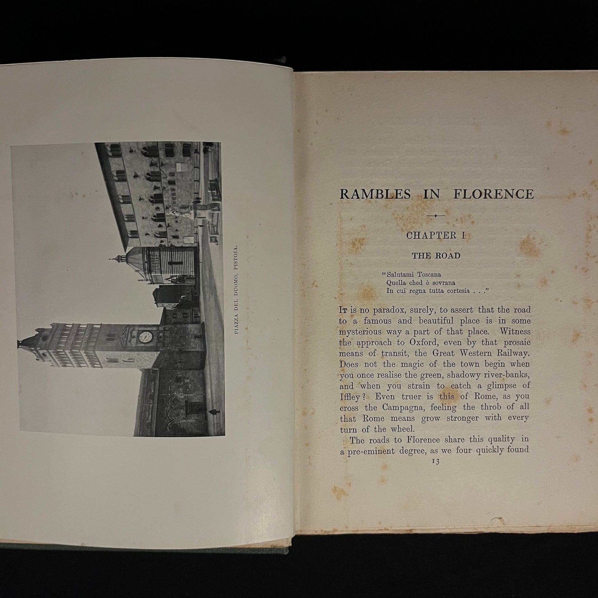 Rambles in Florence by G. E. Troutbeck (1912) Vintage Hardcover Book