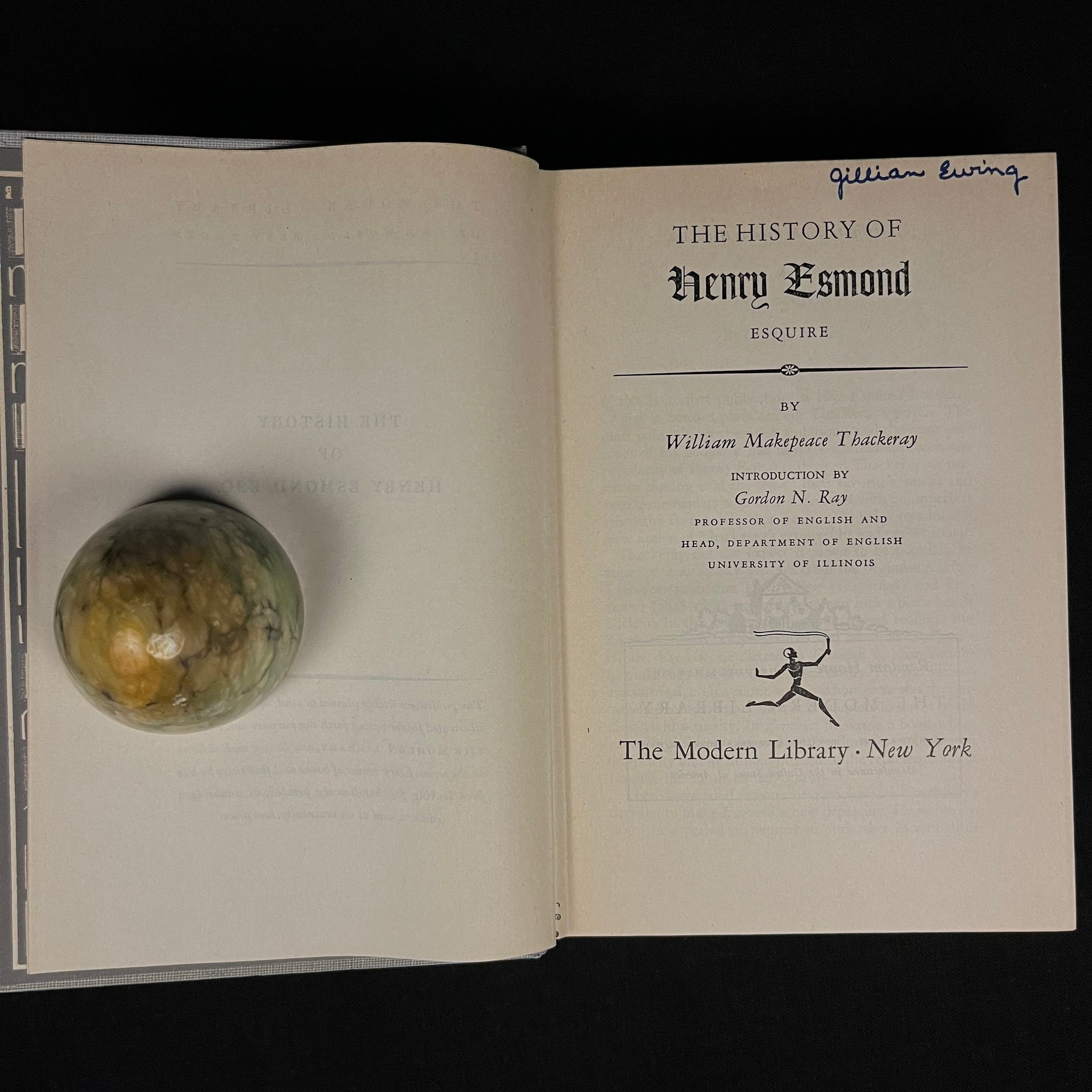 Modern Library - The History of Henry Esmond, Esquire by William M. Thackeray (1950) Vintage Hardcover Book