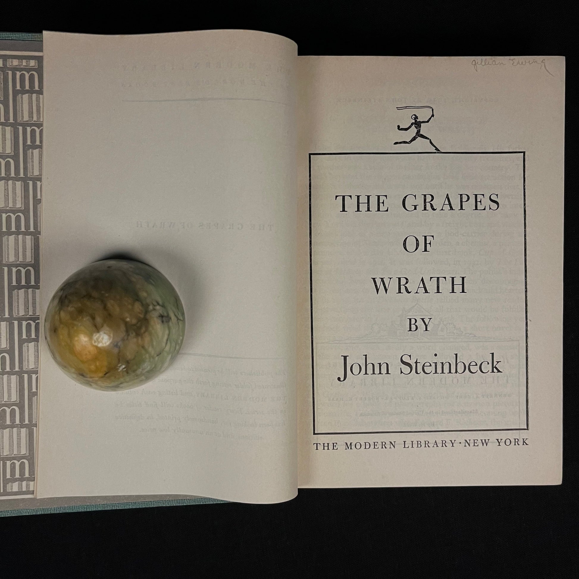 Modern Library - The Grapes of Wrath by John Steinbeck (1941) Vintage Hardcover Book