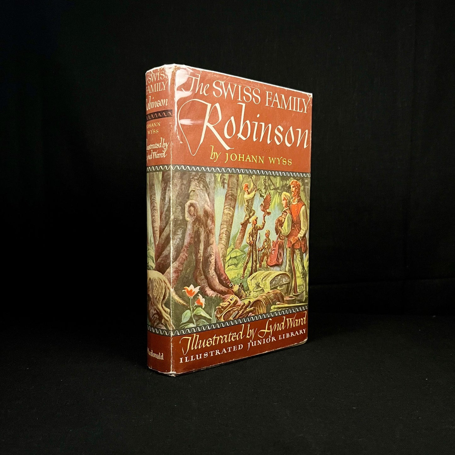 The Swiss Family Robinson by Johann Wyss and Illustrated by Lynd Ward (1949) Vintage Hardcover Book