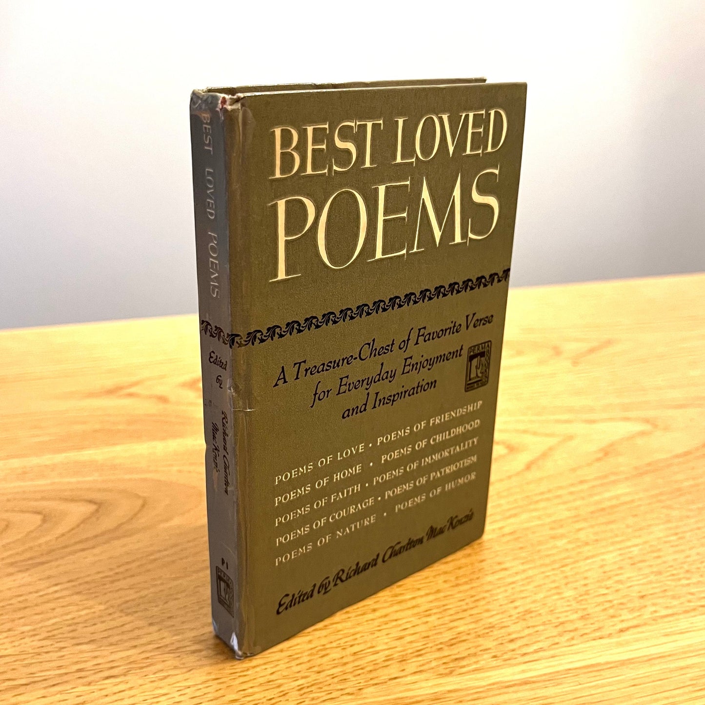 Best Loved Poems edited by Richard Charlton MacKenzie (1948) Vintage Perma-Bound Book