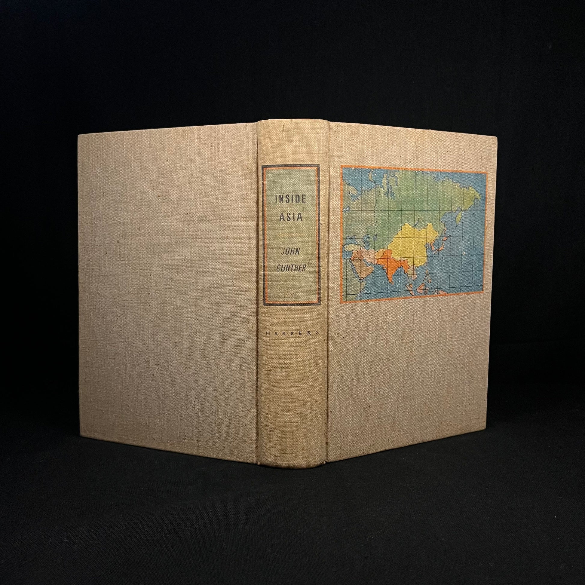 Inside Asia by John Gunther (1939) Vintage Hardcover Book