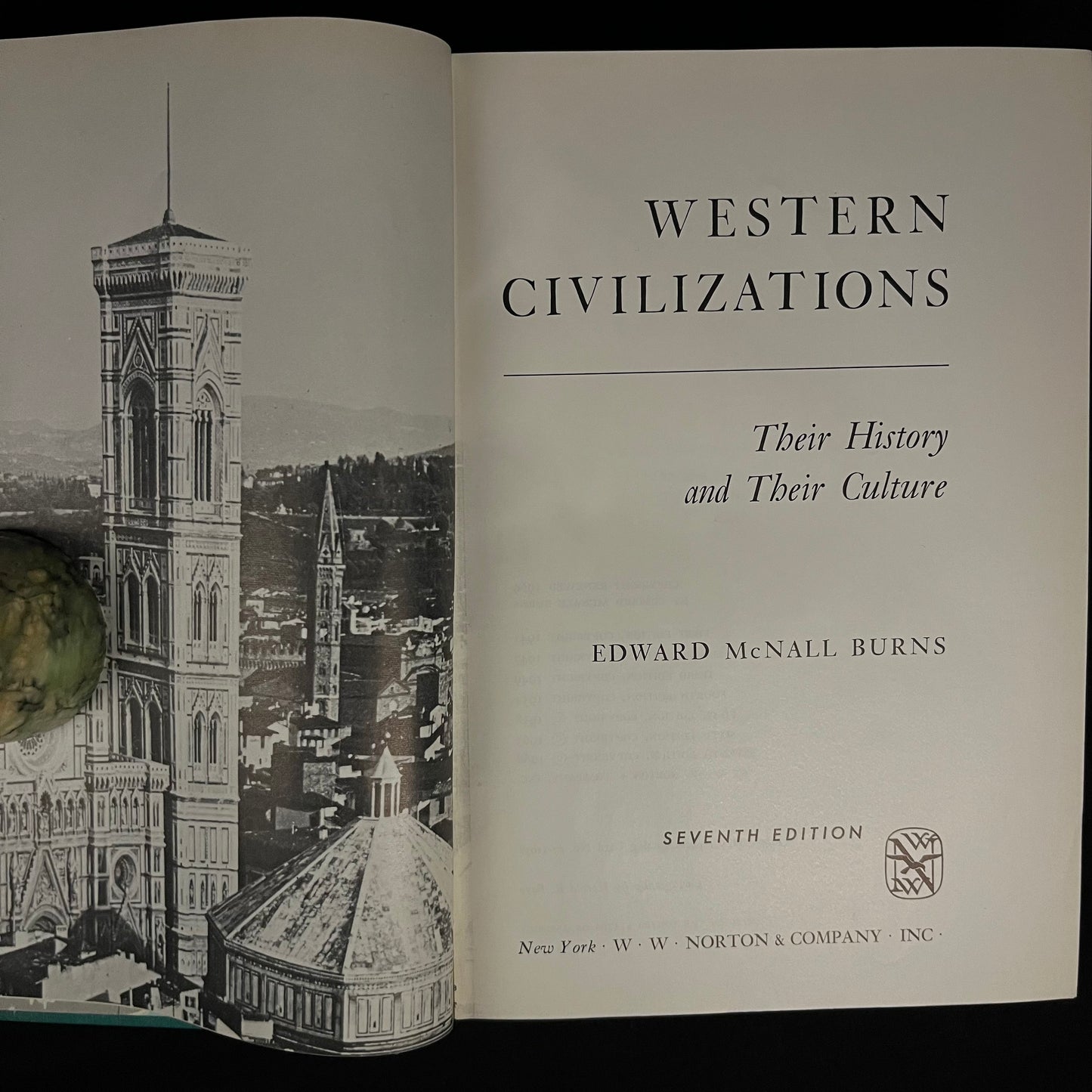 Western Civilizations: Their History and Their Culture by Edward McNall Burns (1968) Vintage Hardcover Book