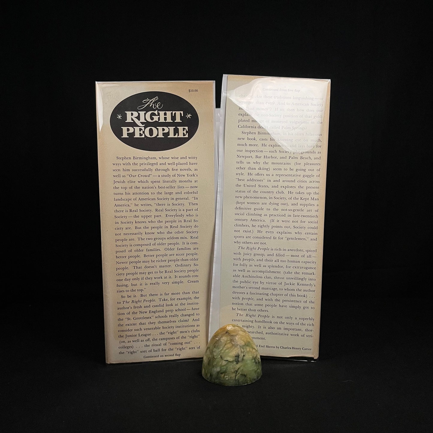 First Printing - The Right People: A Portrait of the American Social Establishment by Stephen Birmingham (1968) Vintage Hardcover Book