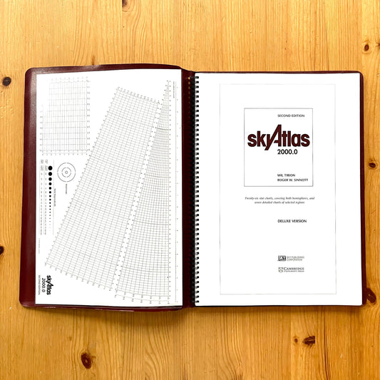 Sky Atlas 2000.0 Second Deluxe Edition by Roger W Sinnott and Wil Tirion (1998) Vintage Softcover Book