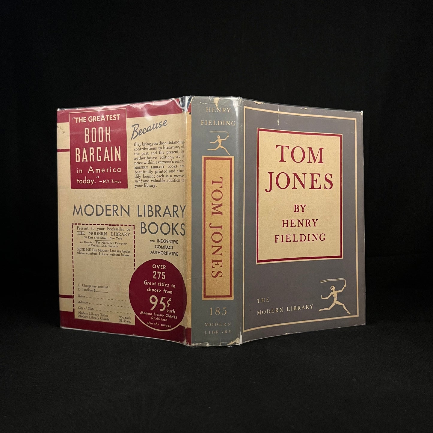 Modern Library - The History of Tom Jones: A Foundling by Henry Fielding (1940) Vintage Hardcover Book