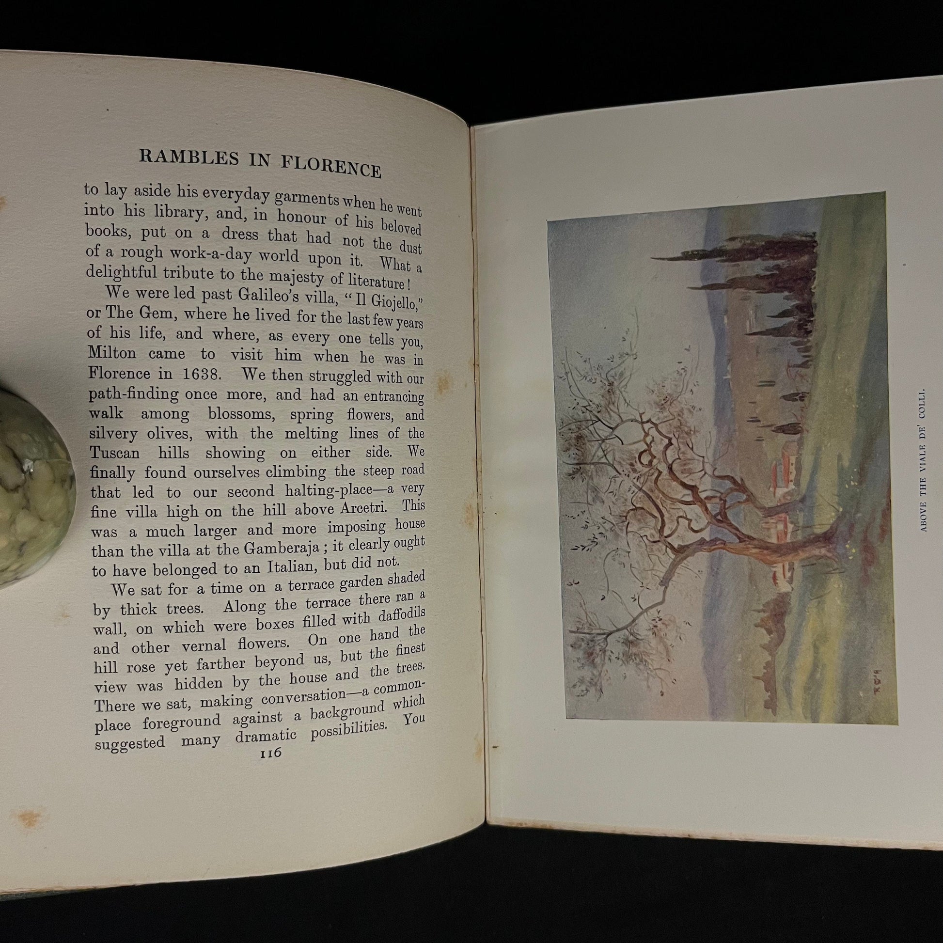 Rambles in Florence by G. E. Troutbeck (1912) Vintage Hardcover Book