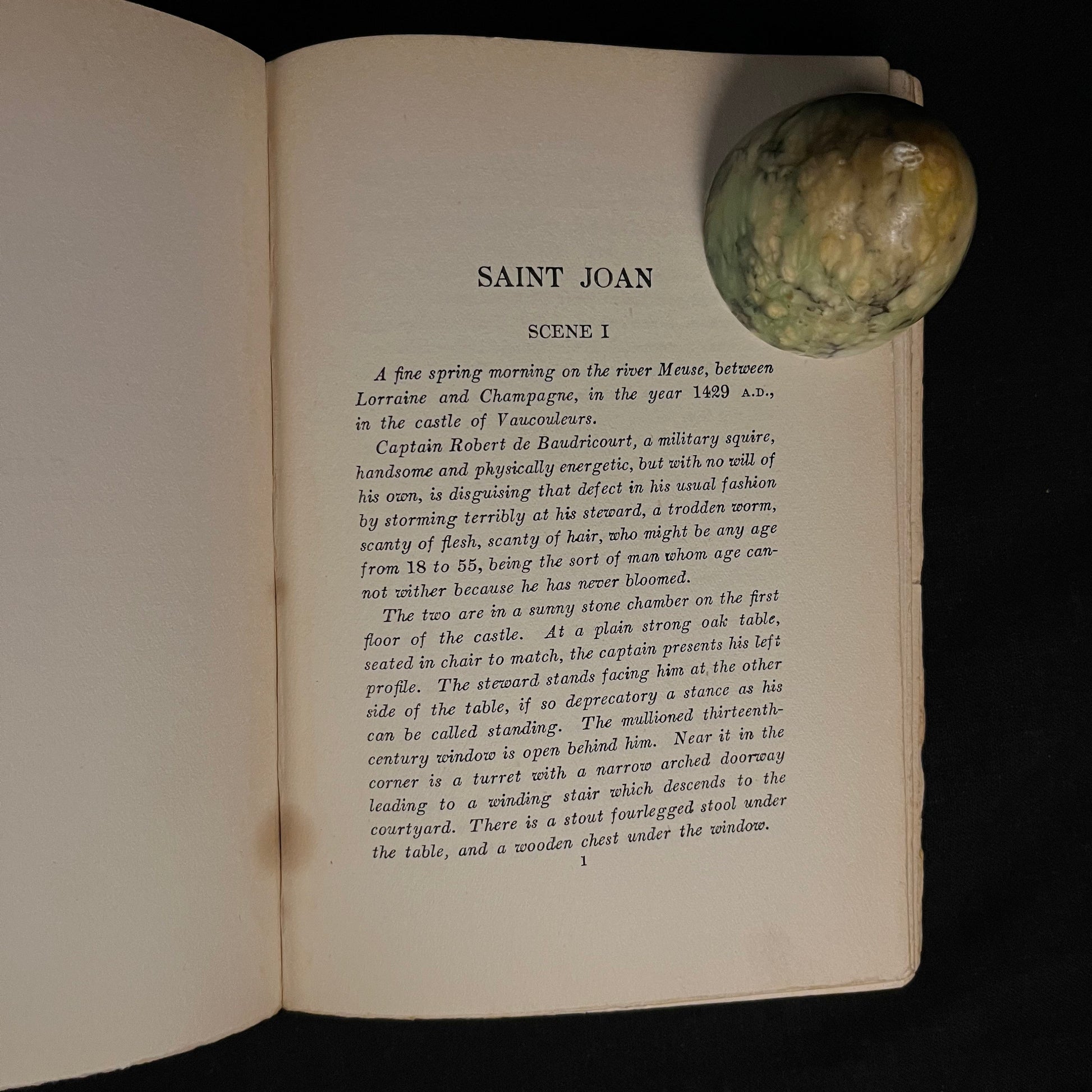 First Printing - Saint Joan: A Chronicle Play in Six Scenes and an Epilogue by Bernard Shaw (1924) Vintage Hardcover Book