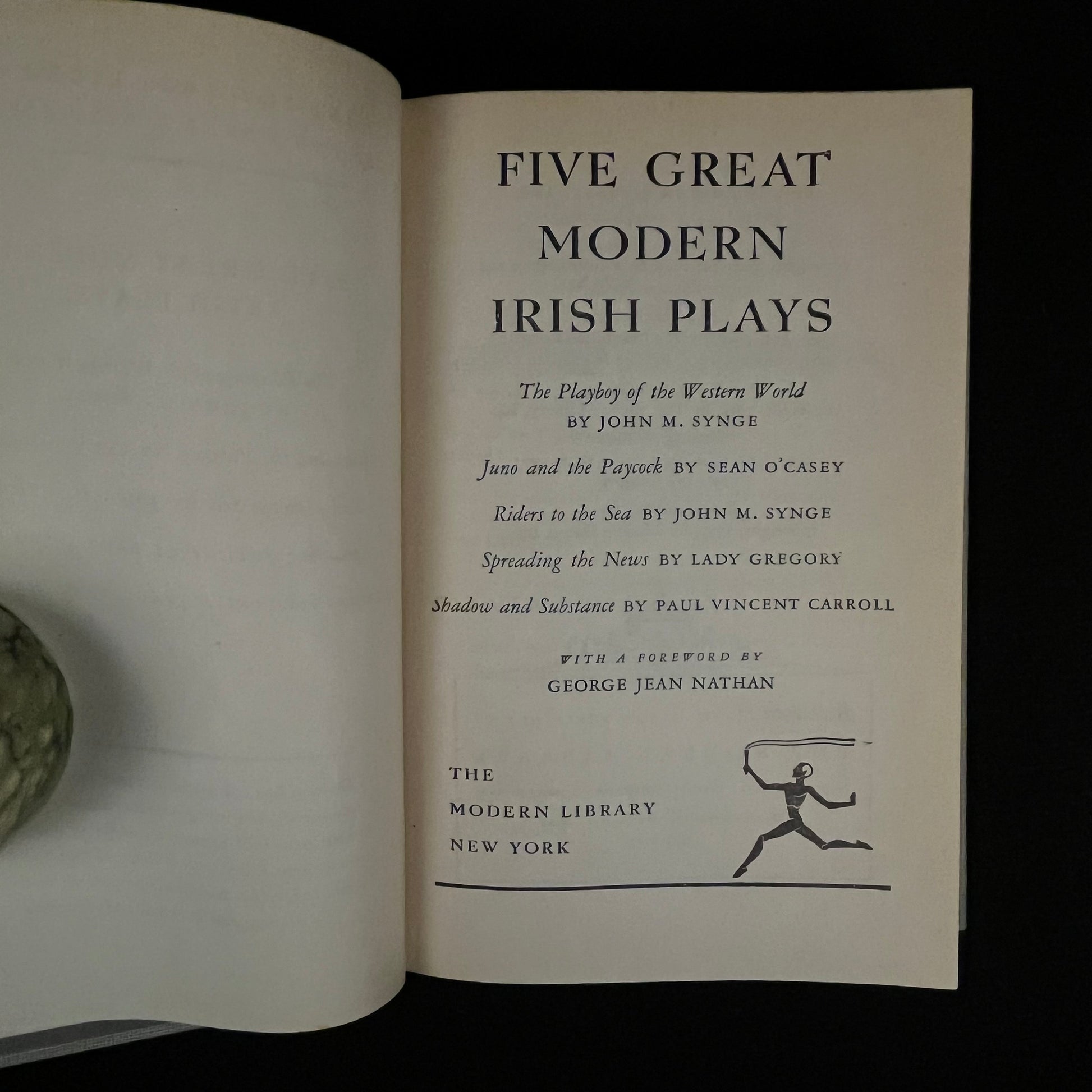 Modern Library - Five Great Modern Irish Plays: The Complete Texts (1952) Vintage Hardcover Book