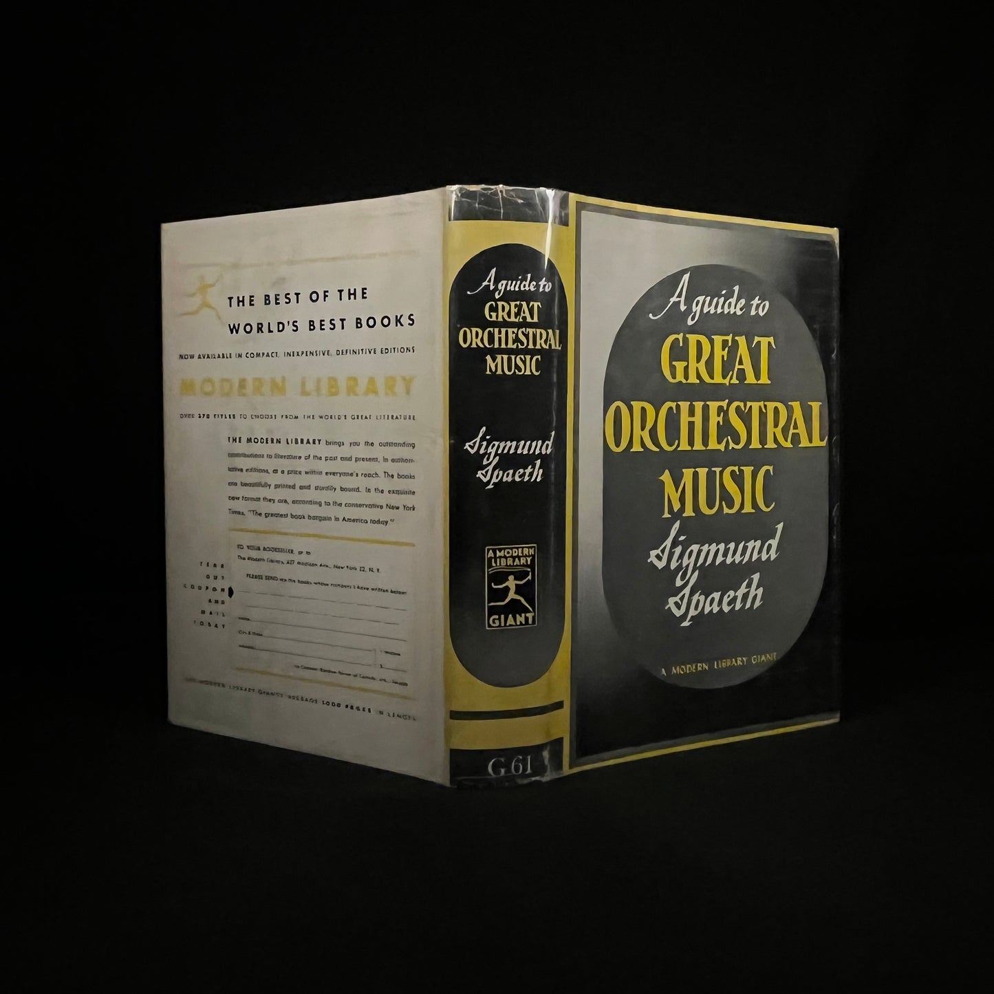 Modern Library - A Guide to Great Orchestral Music by Sigmund Spaeth (1943) Vintage Hardcover Book