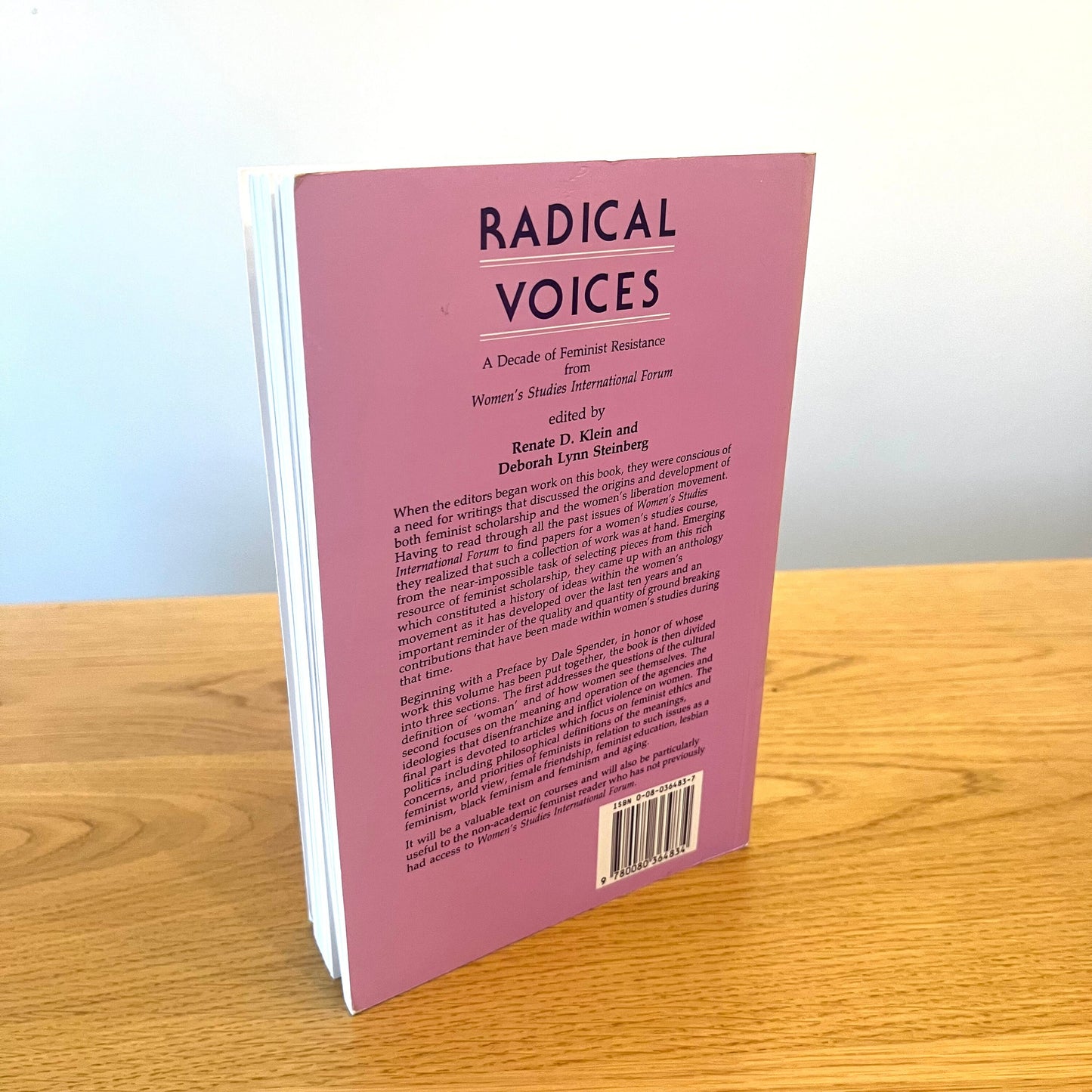 Radical Voices: A Decade of Feminist Resistance from Women’s Studies International Forum (1989) Vintage Paperback Book