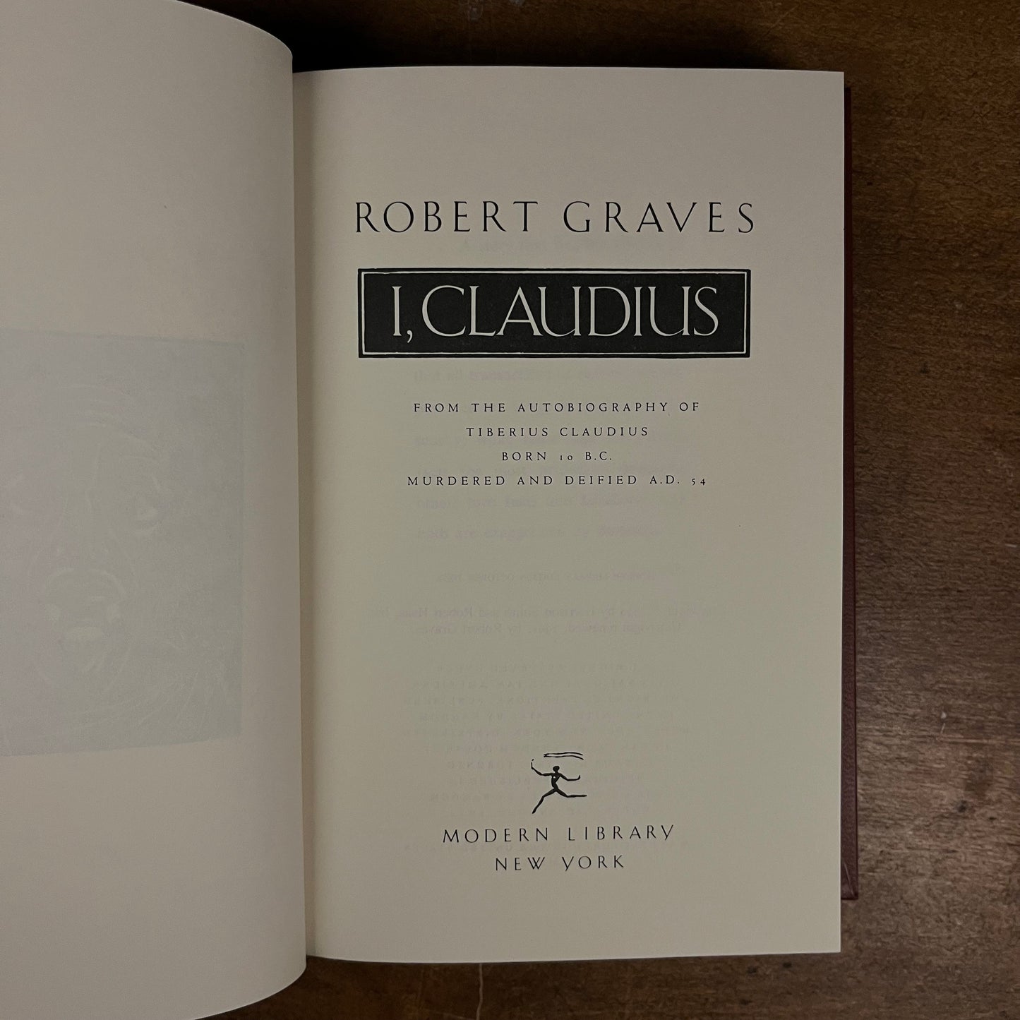 Modern Library - I, Claudius by Robert Graves (1982) Vintage Softcover Book