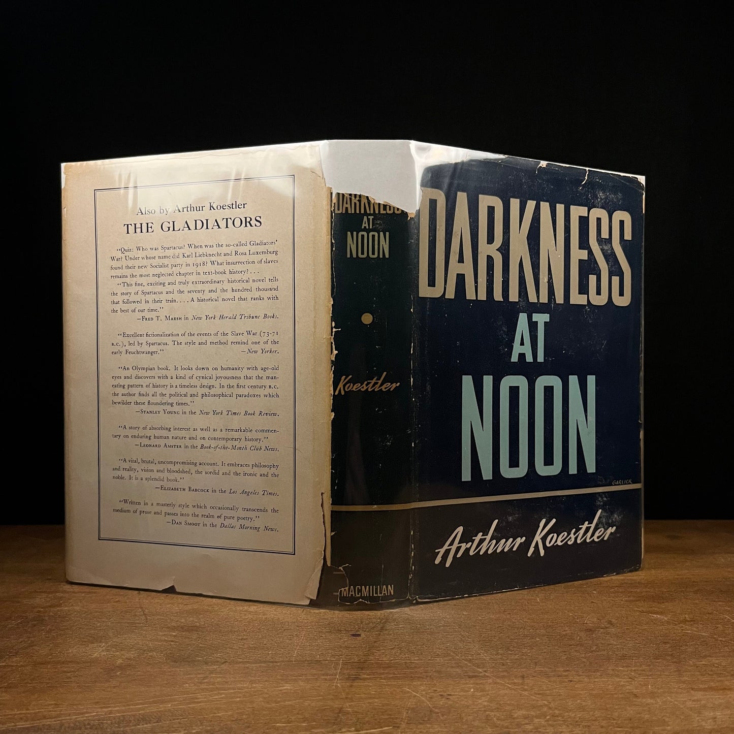 Darkness at Noon by Arthur Koestler (1941) Vintage Hardcover Book