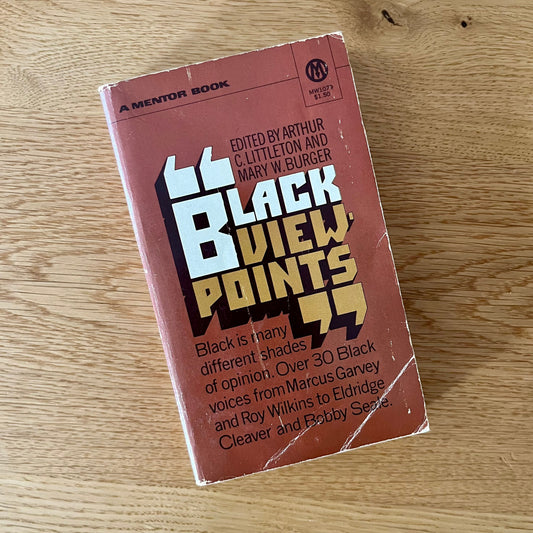 Black View Points edited by Arthur C. Littleton and Mary W. Burger (1971) Vintage Paperback Book