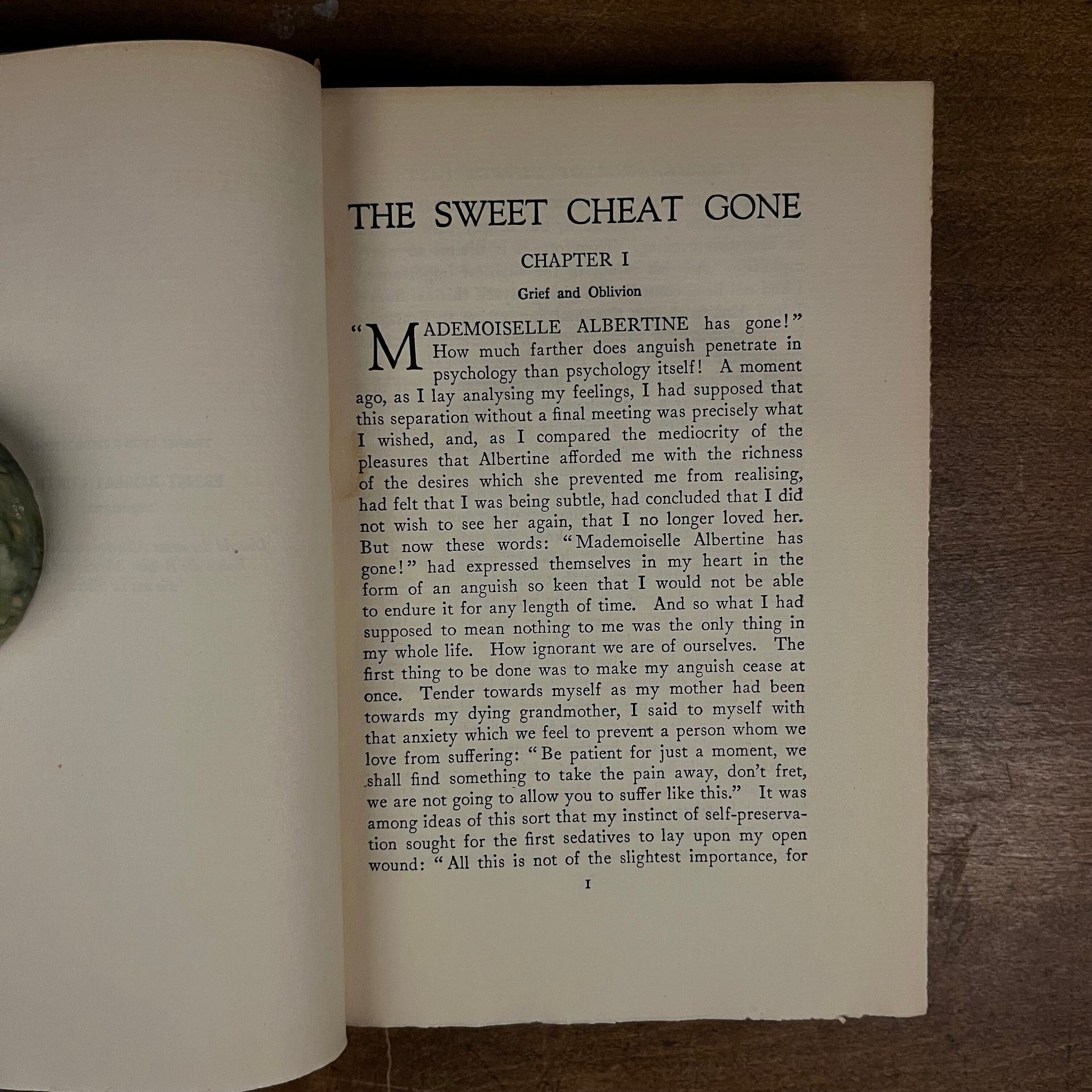 First Printing - The Sweet Cheat Gone by Marcel Proust (1930) Vintage Hardcover Book