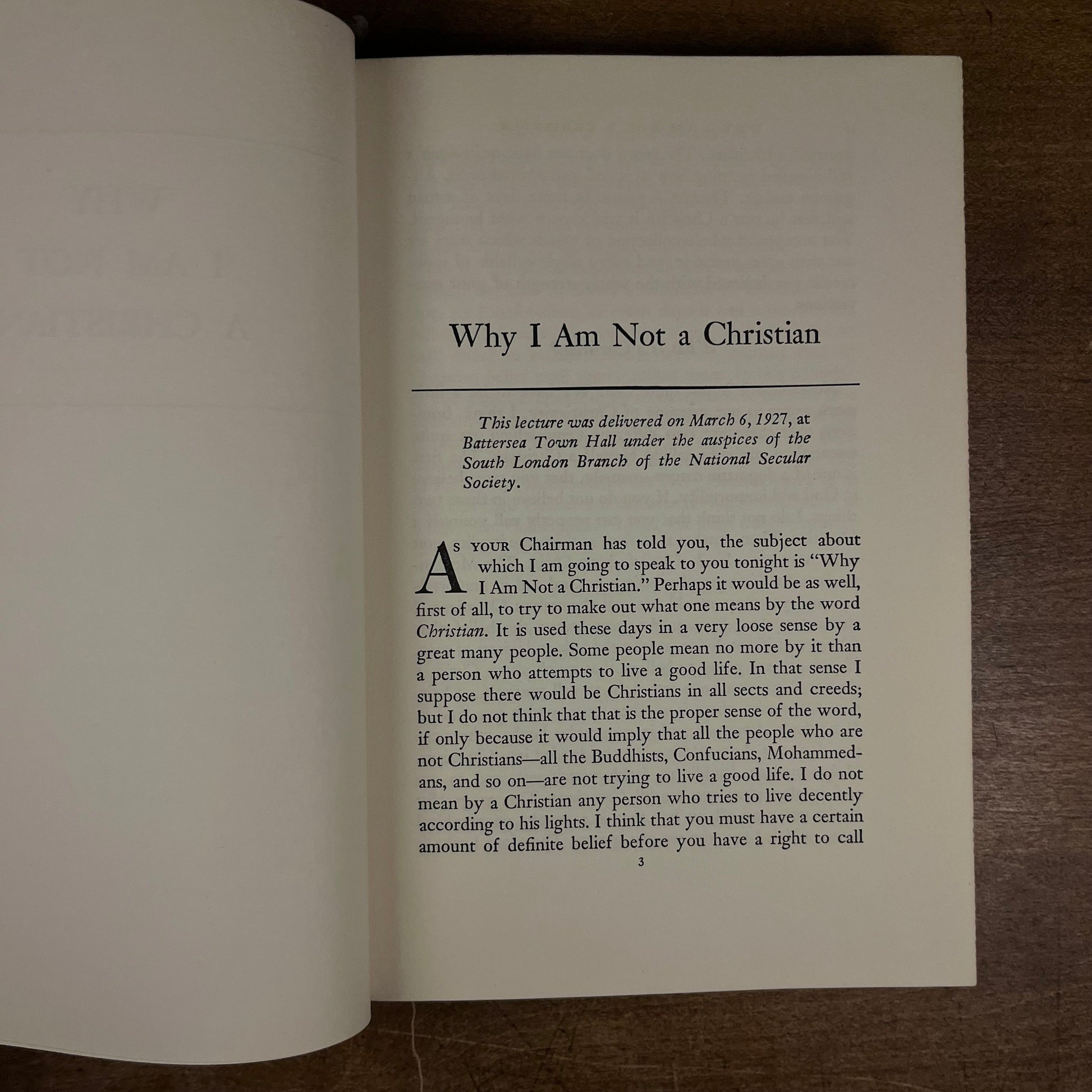 First Printing - Why I Am Not A Christian: And other essays on religion & related subjects by Bertrand Russell (1957) Vintage Hardcover Book