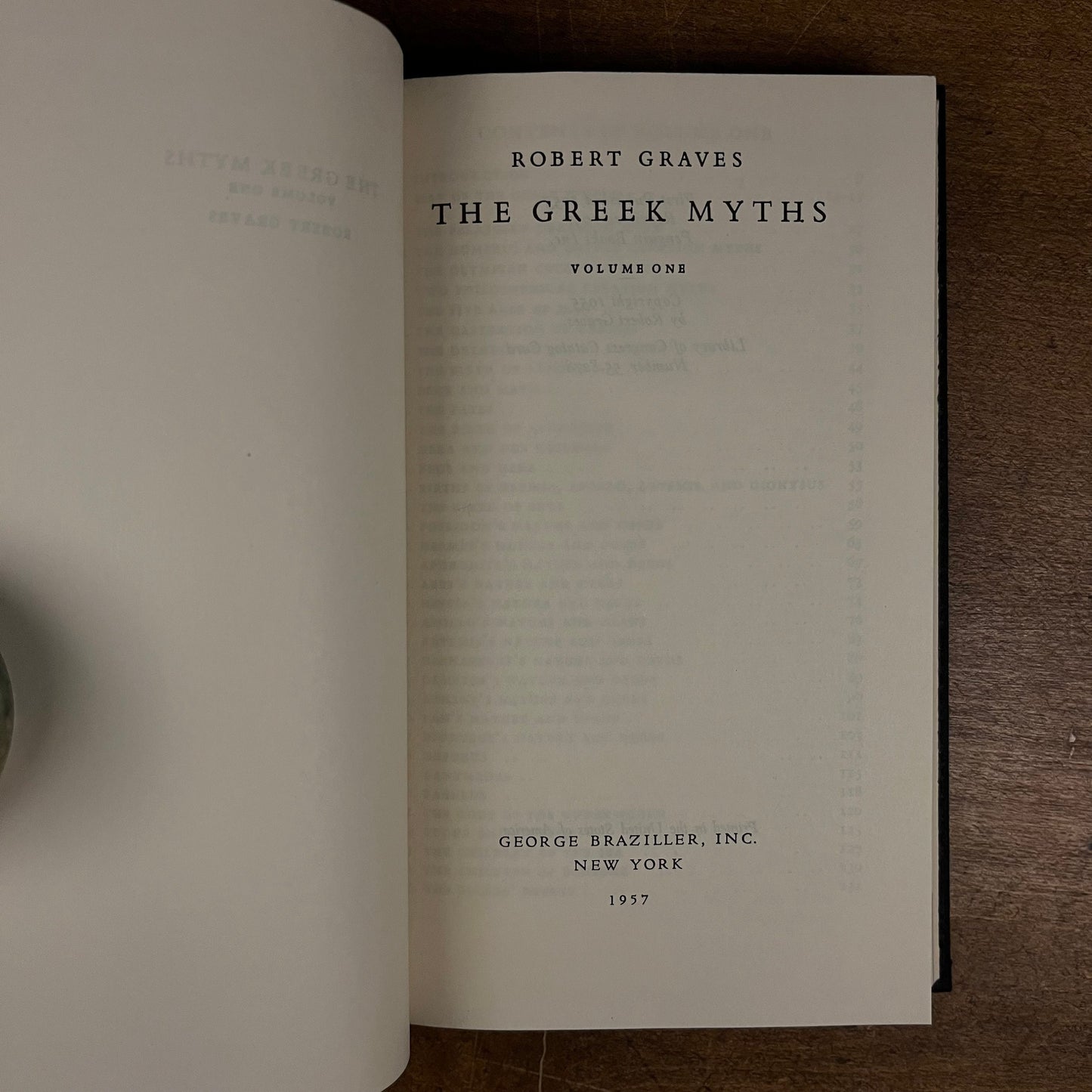 The Greek Myths: Volumes One and Two by Robert Graves (1957) Vintage Hardcover Book Collection