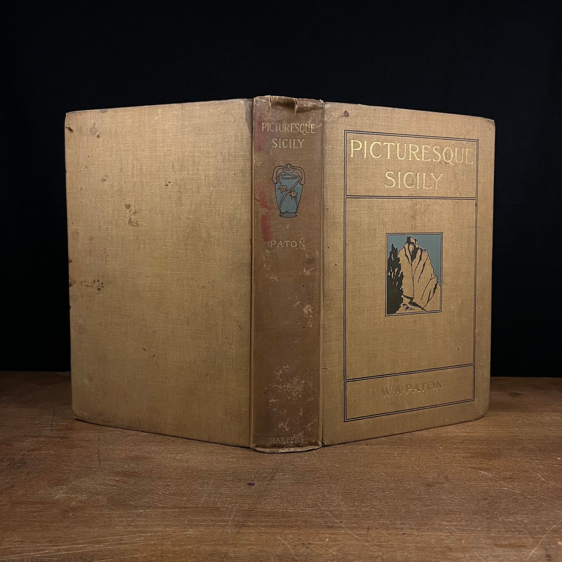 Picturesque Sicily by W. A. Paton (1898) Vintage Hardcover Book